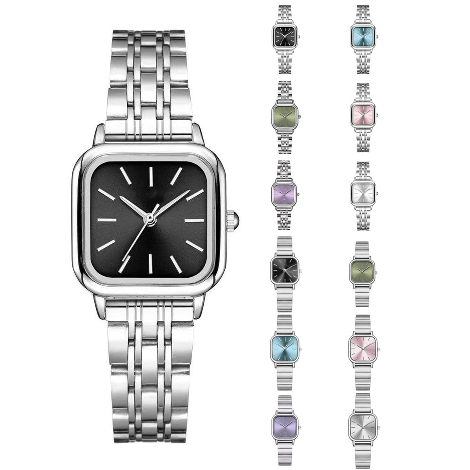 NovaStitch Watches for Women Luxury Dress Quartz Analog Casual Square Watch Stainless Steel Waterproof Luminous Date Fashion Ladies Wrist Watches Gifts Relojes - Image 4