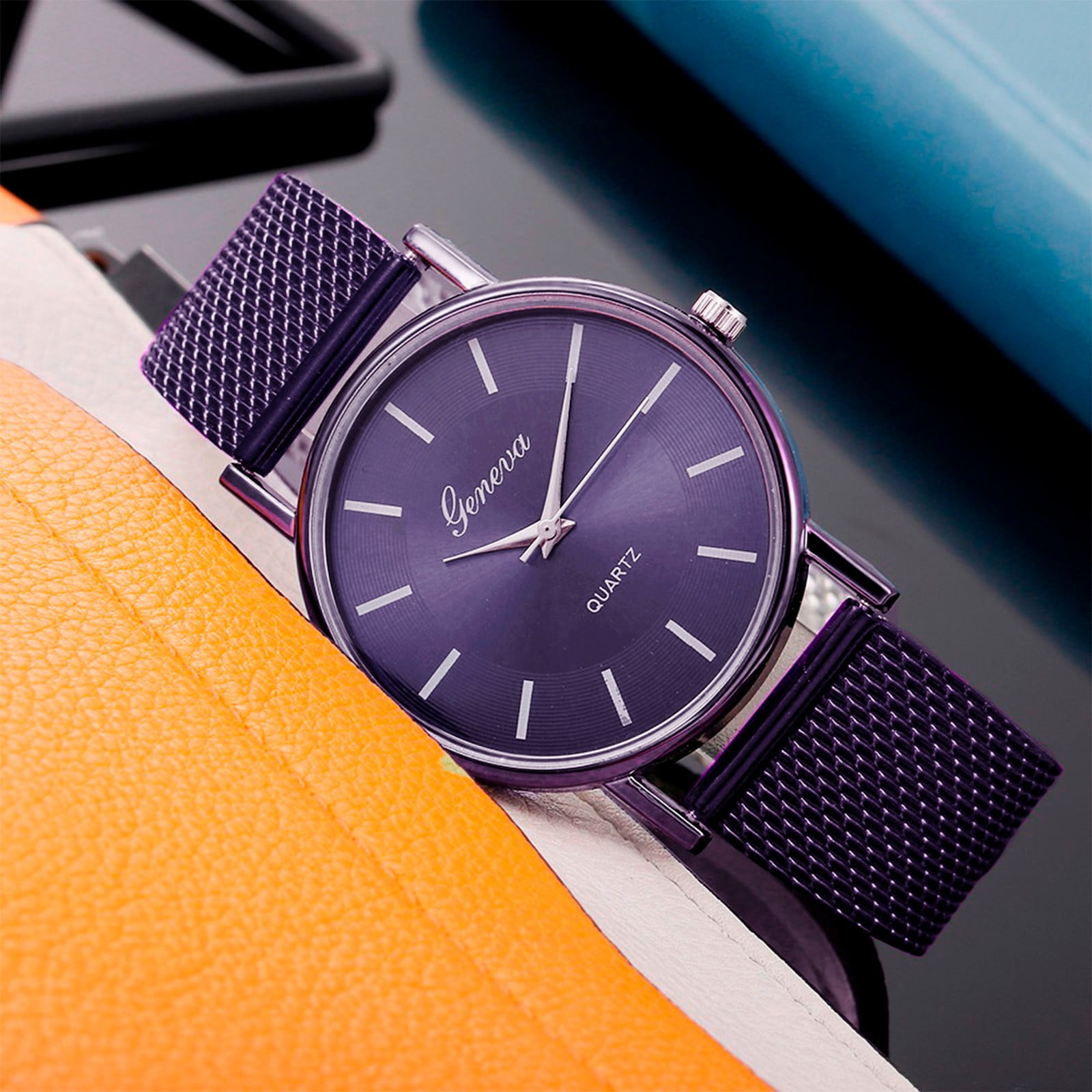 NovaStitch Women's Quartz Watch Purple Analog Display Classic Dress Watch for Ladies Casual Daily Wear Birthday Gift - Purple