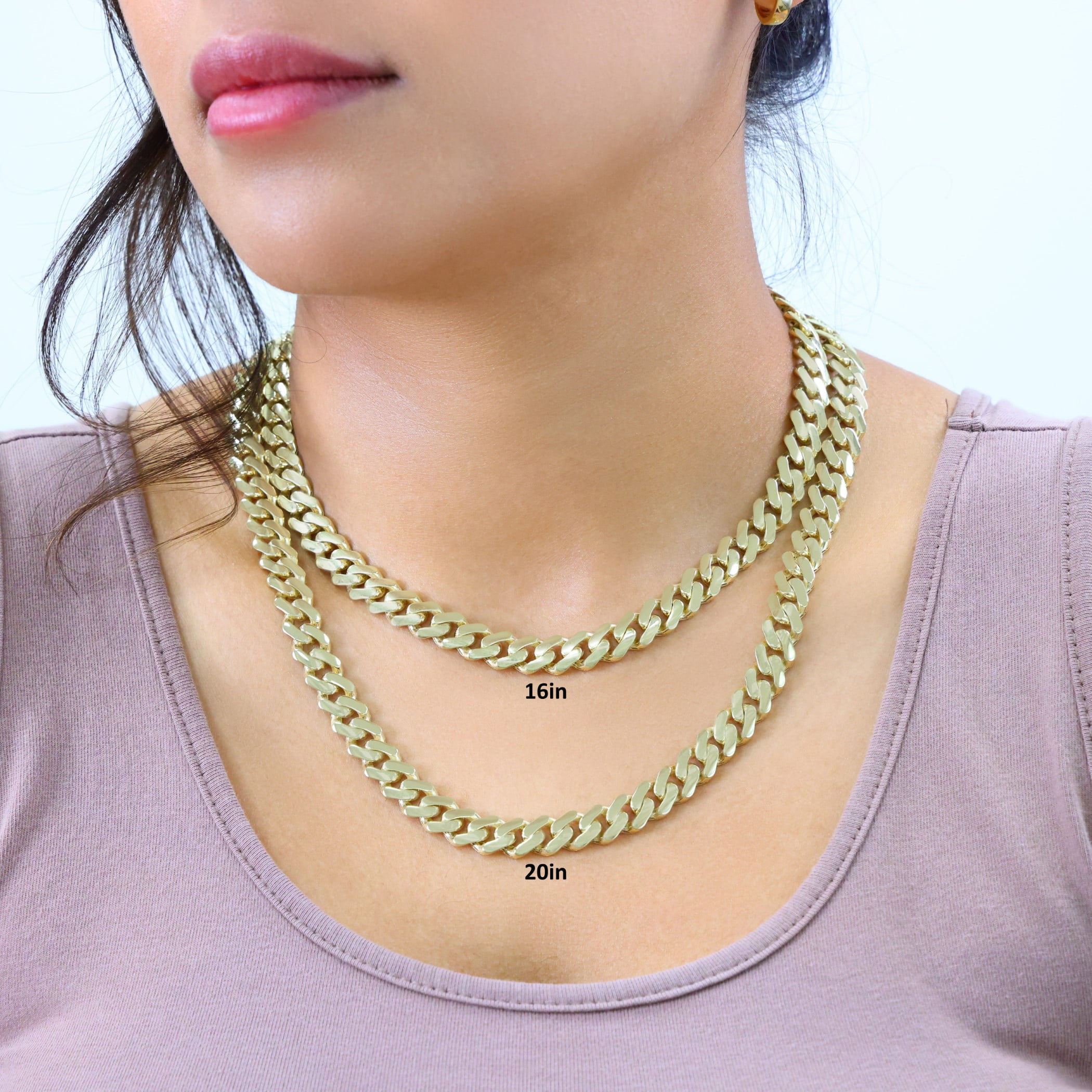 Nuragold 10k Real Yellow Gold Royal Monaco 9mm Miami Cuban Link Necklace (16"-30") Italian Jewelry for Men & Women - Image 3