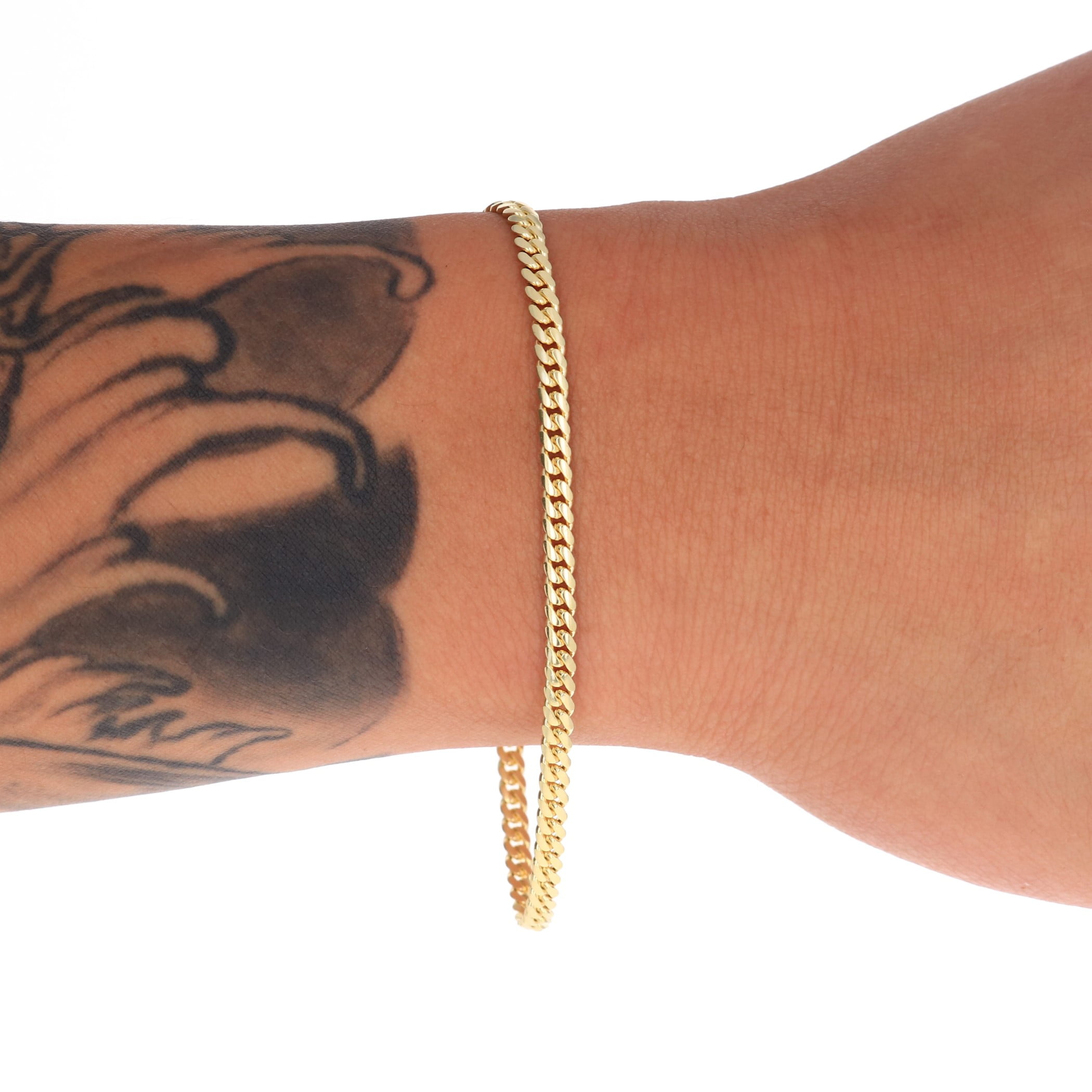 Nuragold 14K Real Yellow Gold Solid Miami Cuban Link Chain Bracelet 7"-9" (2.7mm-11mm) Italian Jewelry for Men & Women - Image 5