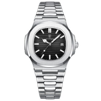 Poedagar Men Watch Rose Gold Quartz Stainless Steel Sports Waterproof Luminous Date Fashion Watches