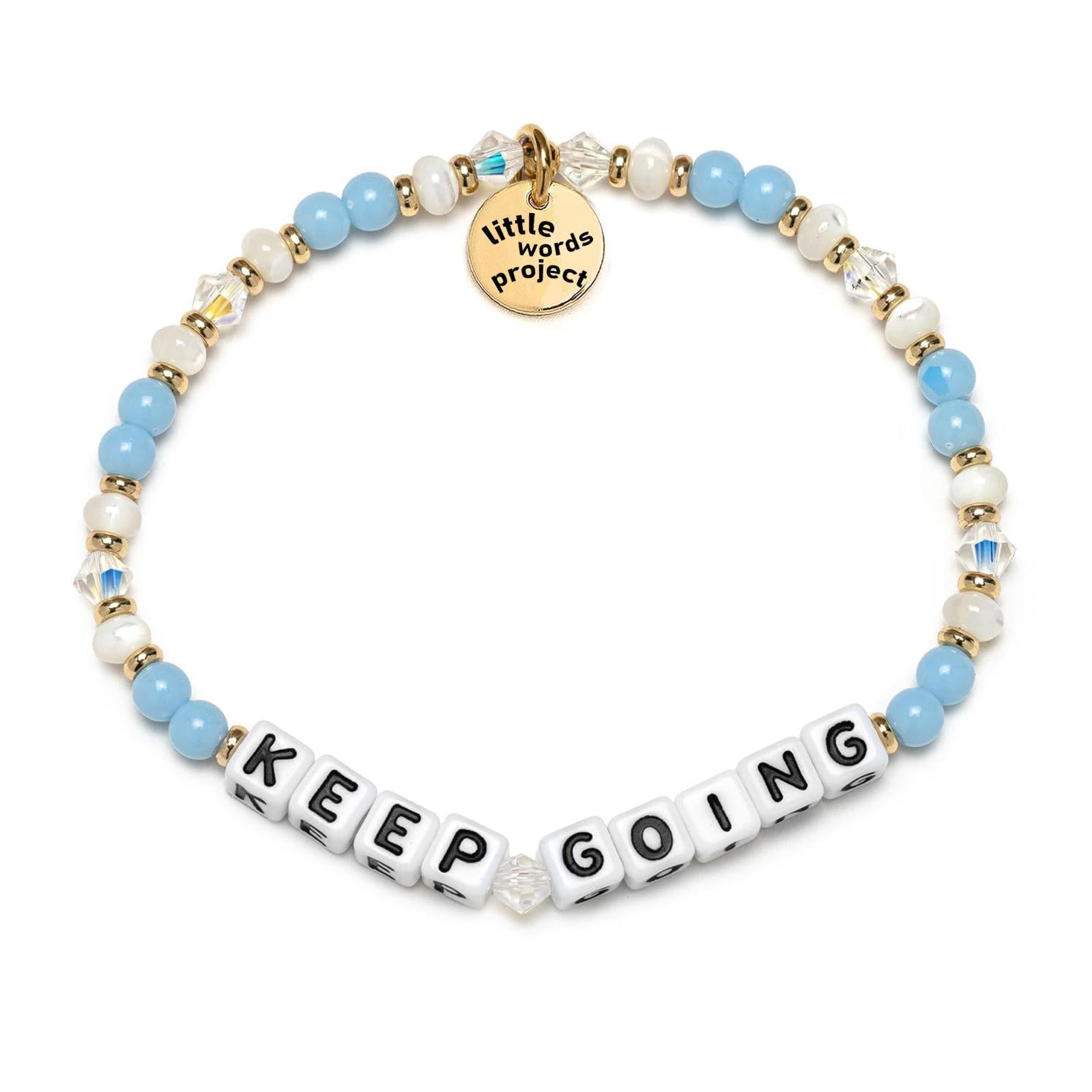 PERITANG Little Words Project You Got This Bracelet, Acrylic & Crystal Beads, Choose Your Size Jewelry Handmade - Image 2