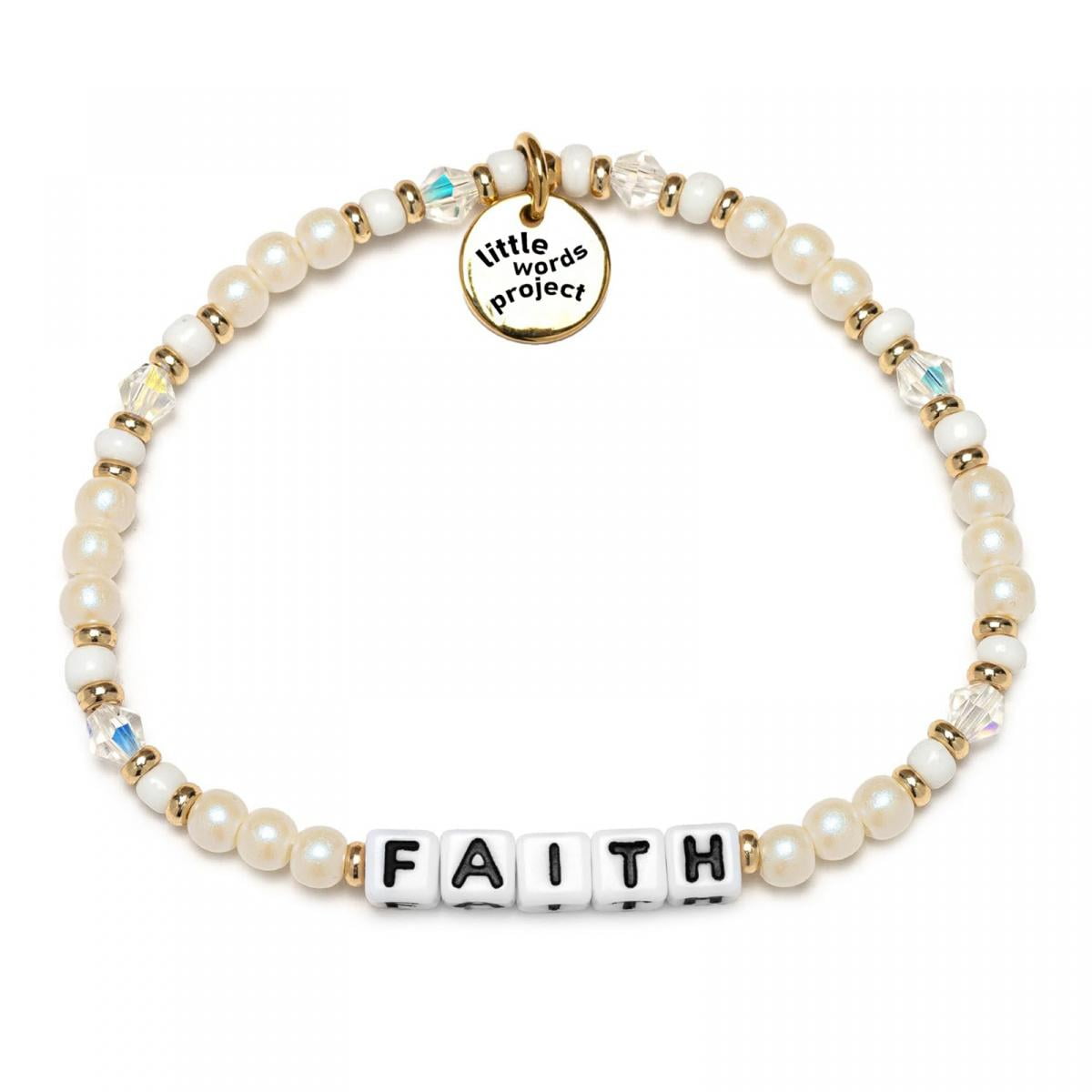 PERITANG Little Words Project You Got This Bracelet, Acrylic & Crystal Beads, Choose Your Size Jewelry Handmade