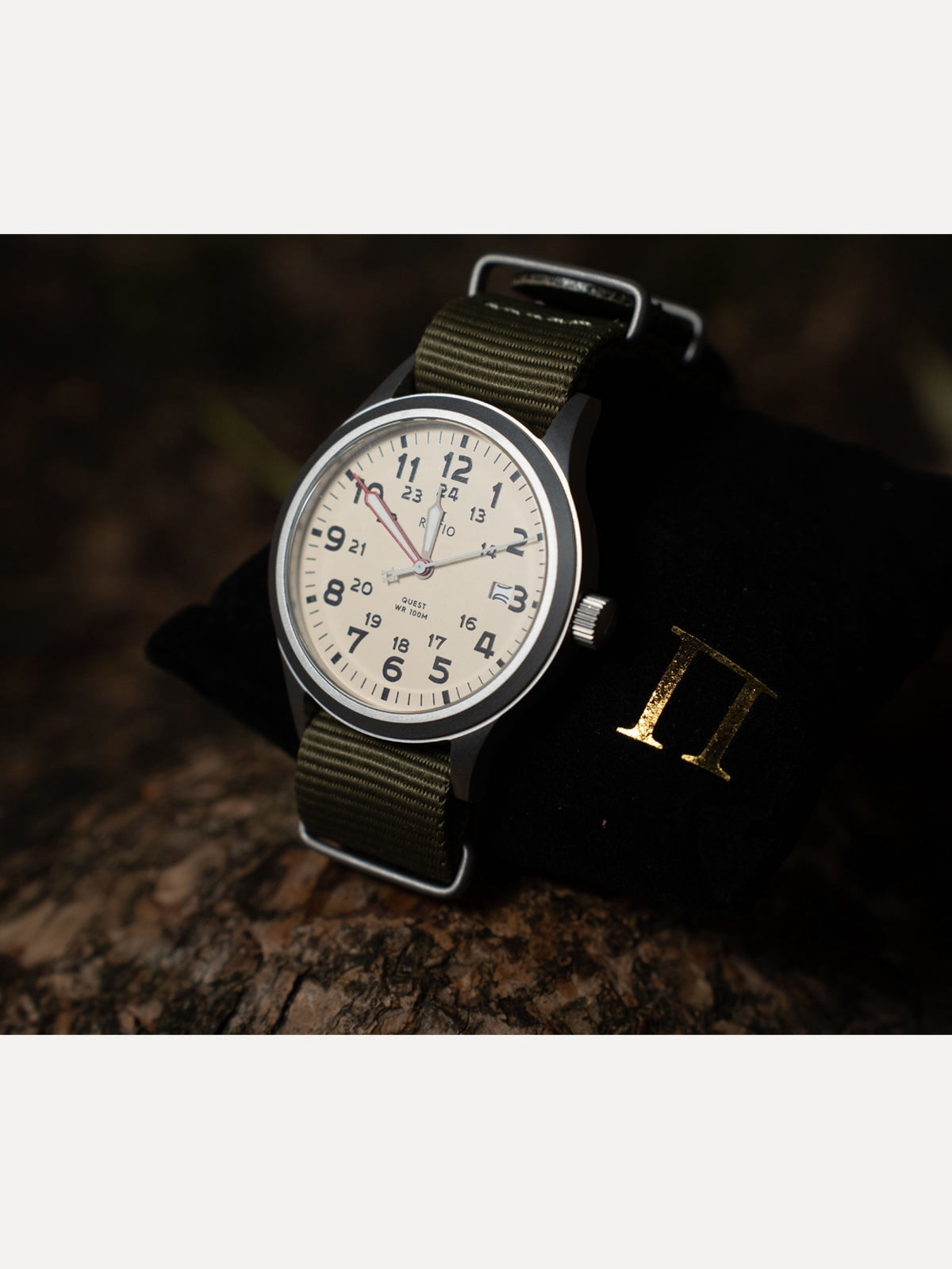 Ratio Quest Men's Field Watch Sapphire Nylon Strap Quartz RTQ011 100M Lewis And Clark Edition - Image 5