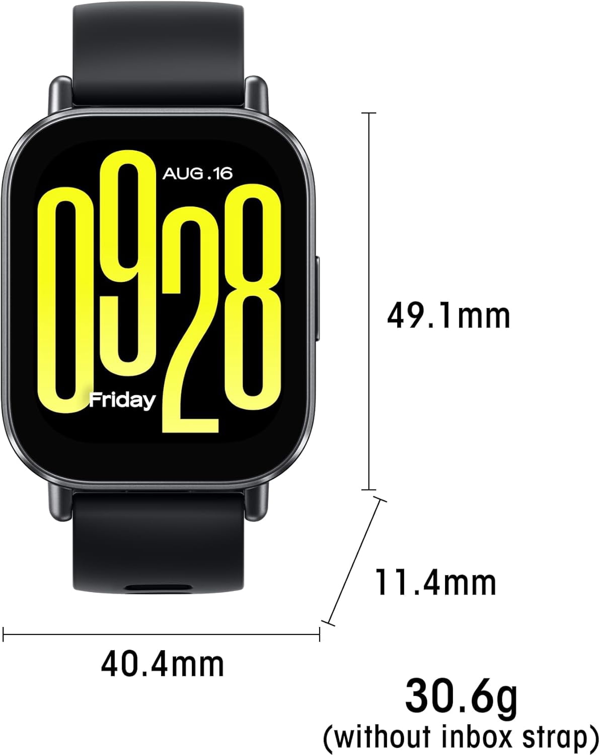 Redmi Watch 5 Active Midnight Black - 18-Day Battery Life, 2-Inch Display, 5ATM Waterproof, Bluetooth Calling, Alexa Built-In - Image 3