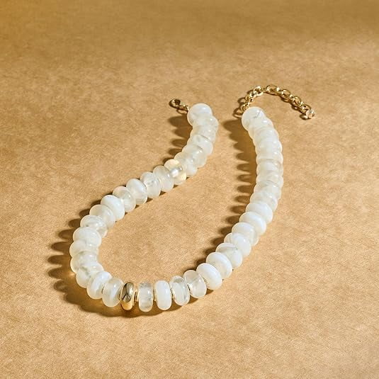 Resin Chunky Beaded Necklace for Women Minimalistic Modern Statement Necklace Jewelry Accessories - Image 5