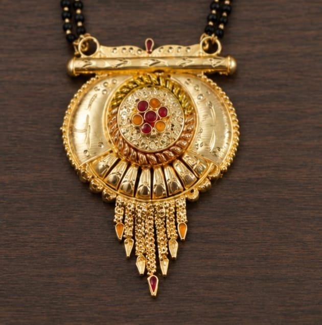 RIVORAH Royal Antique Mangalsutra Pendant Necklace - Image 2