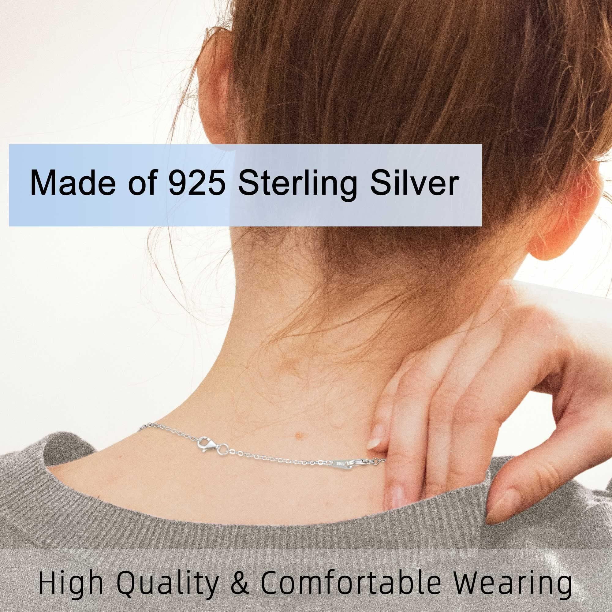 Rynsito 3 Pcs 925 Sterling Silver Necklace Extender, Durable Chain Extenders, Necklace Bracelet Anklet Jewelry Extension for Women, 2Inch - Image 3
