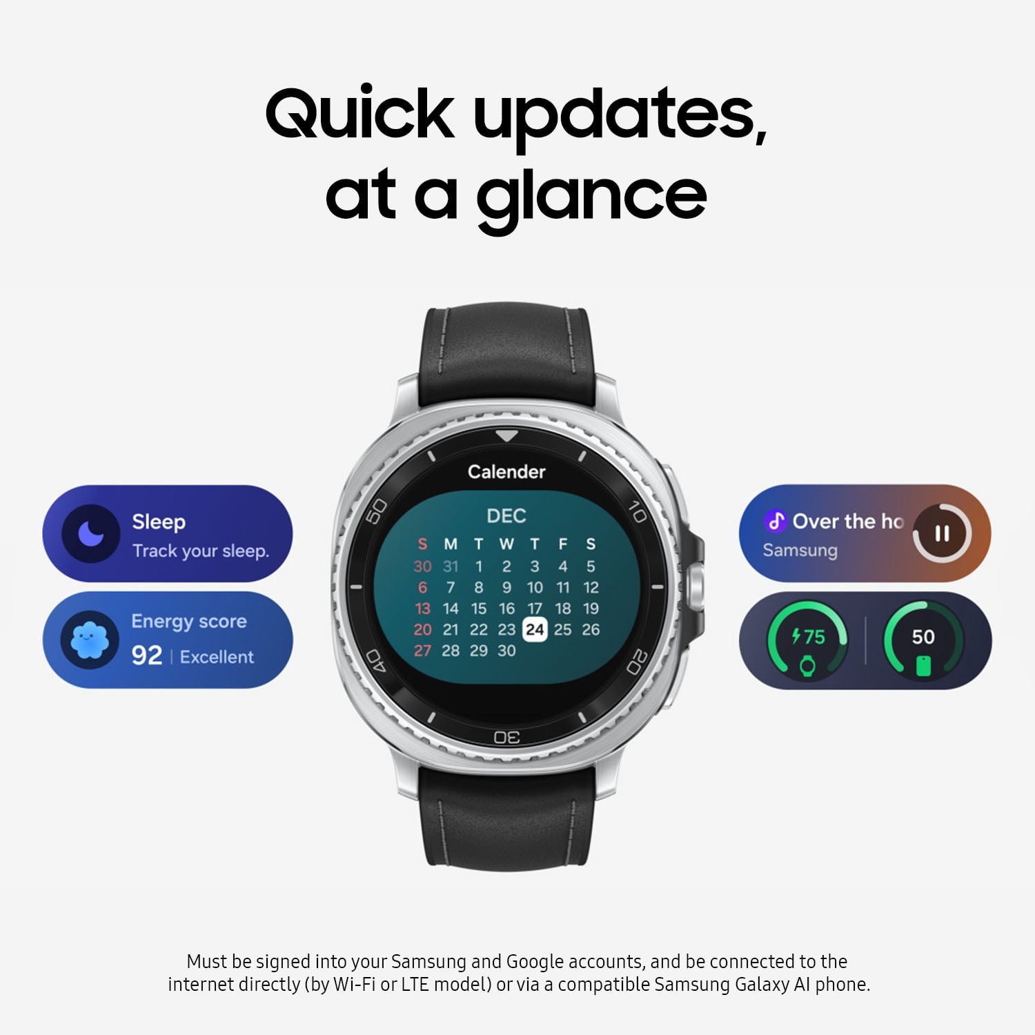 Samsung Galaxy Watch8 Classic 46mm Bluetooth Smart Watch, Black, 40 Hour Battery Life, 1 Each - Image 2