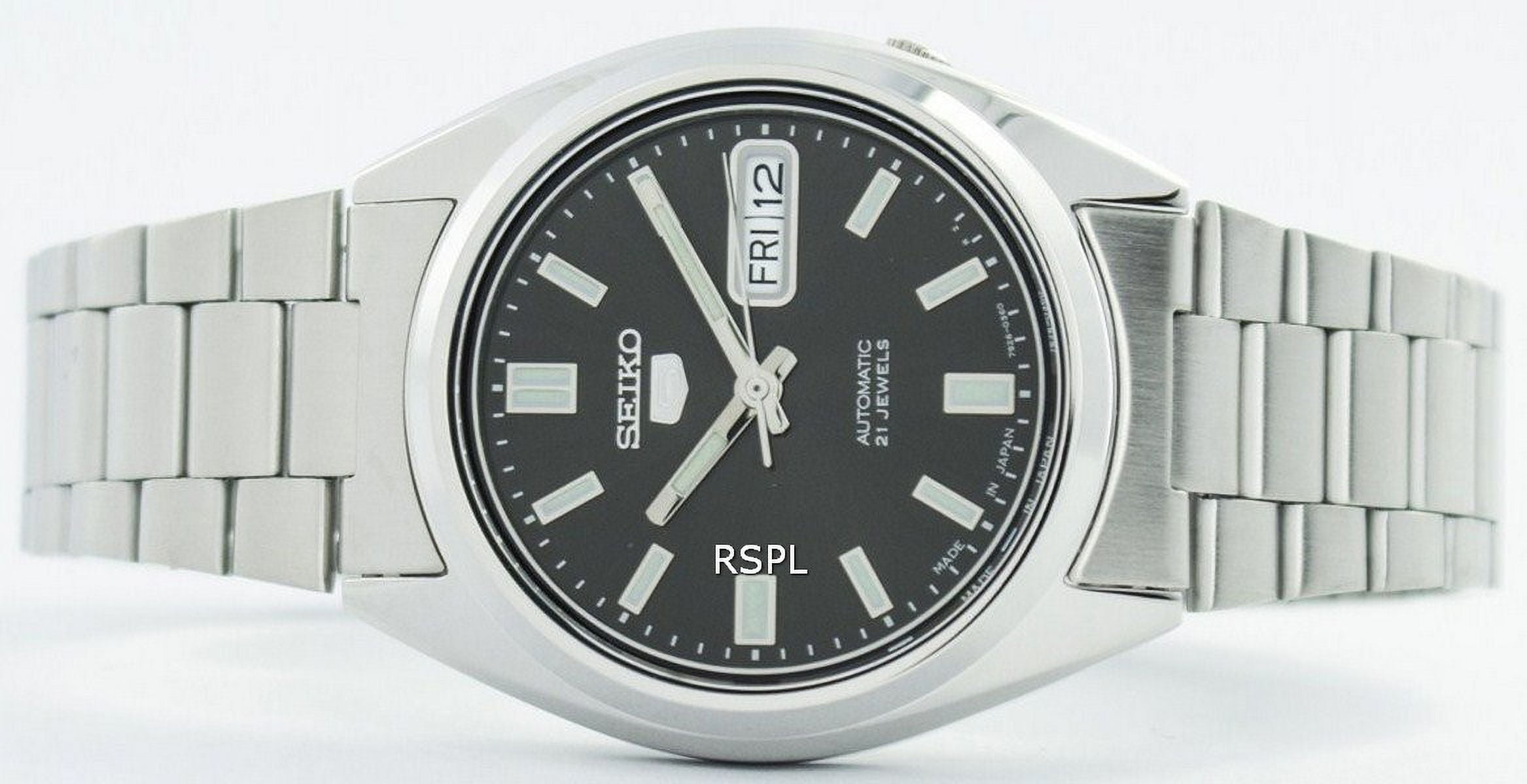 Seiko Men's 5 Automatic 21 Jewels SNXS79J1 Stainless Steel Watch - Image 2