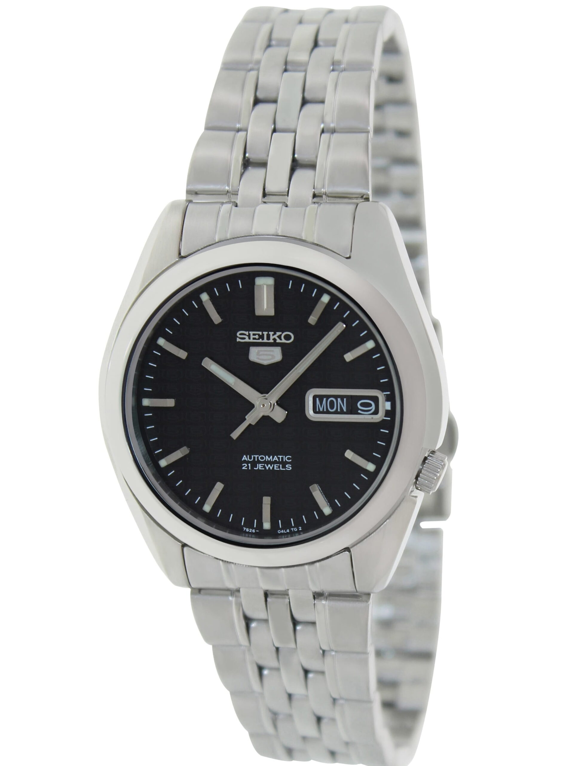 Seiko Men's 5 Automatic SNK361K Black Stainless-Steel Automatic Dress Watch - Image 5