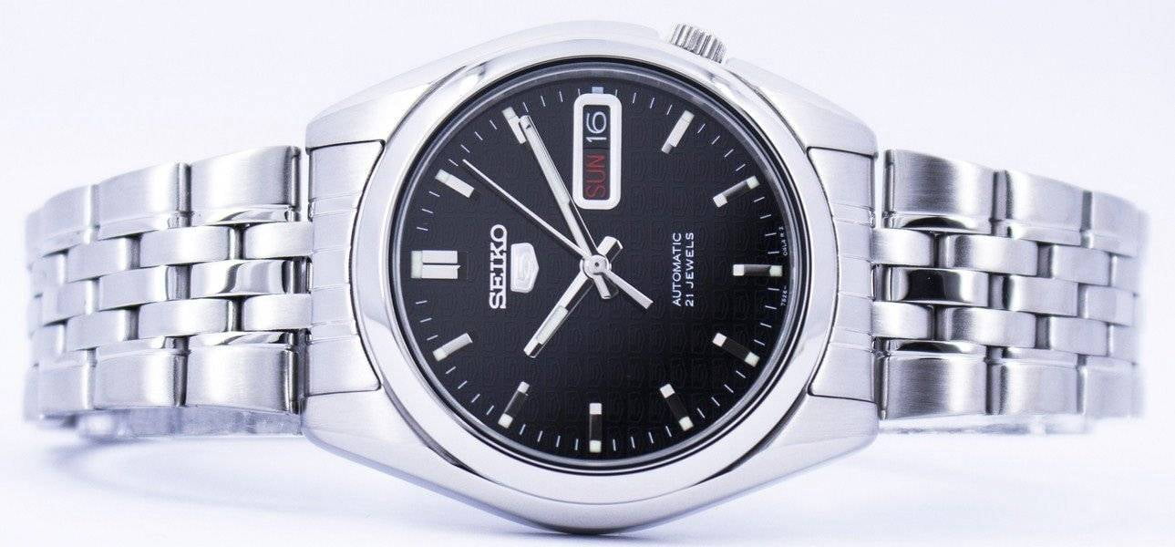 Seiko Men's 5 Automatic SNK361K Black Stainless-Steel Automatic Dress Watch - Image 4