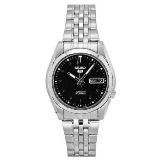 Seiko Men's 5 Automatic SNK361K Black Stainless-Steel Automatic Dress Watch