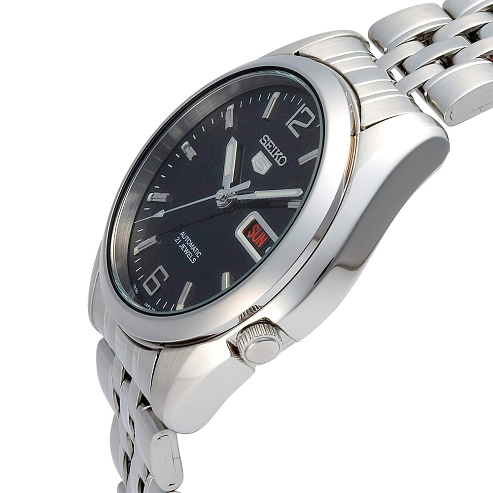 Seiko Men's 5 Automatic SNK393K Black Stainless-Steel Automatic Dress Watch - Image 3