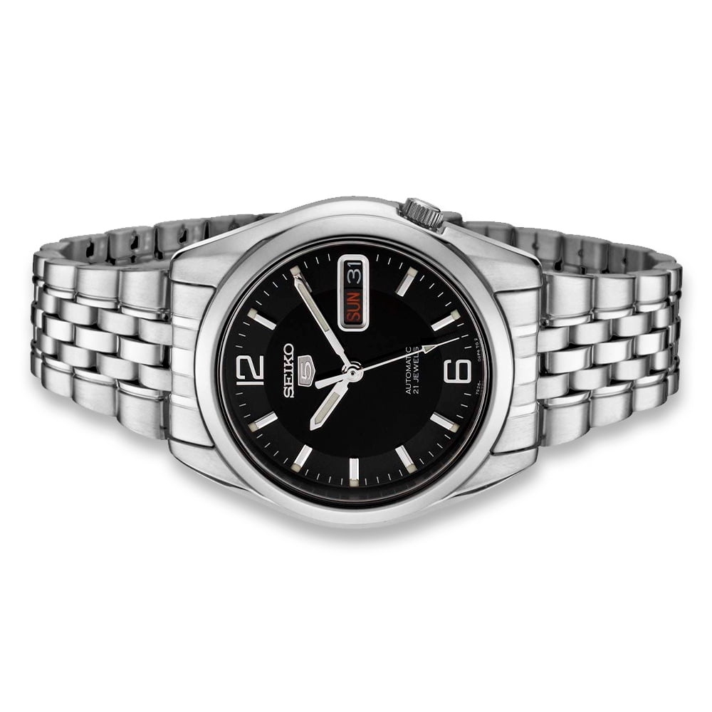 Seiko Men's 5 Automatic SNK393K Black Stainless-Steel Automatic Dress Watch - Image 2