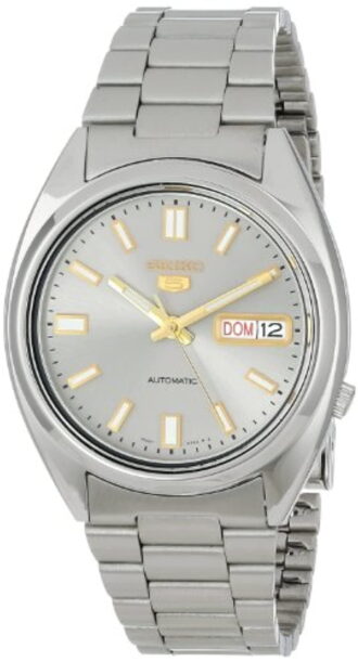 Seiko Men's 5 SNXS75 Automatic Grey Dial Stainless-Steel Bracelet Watch