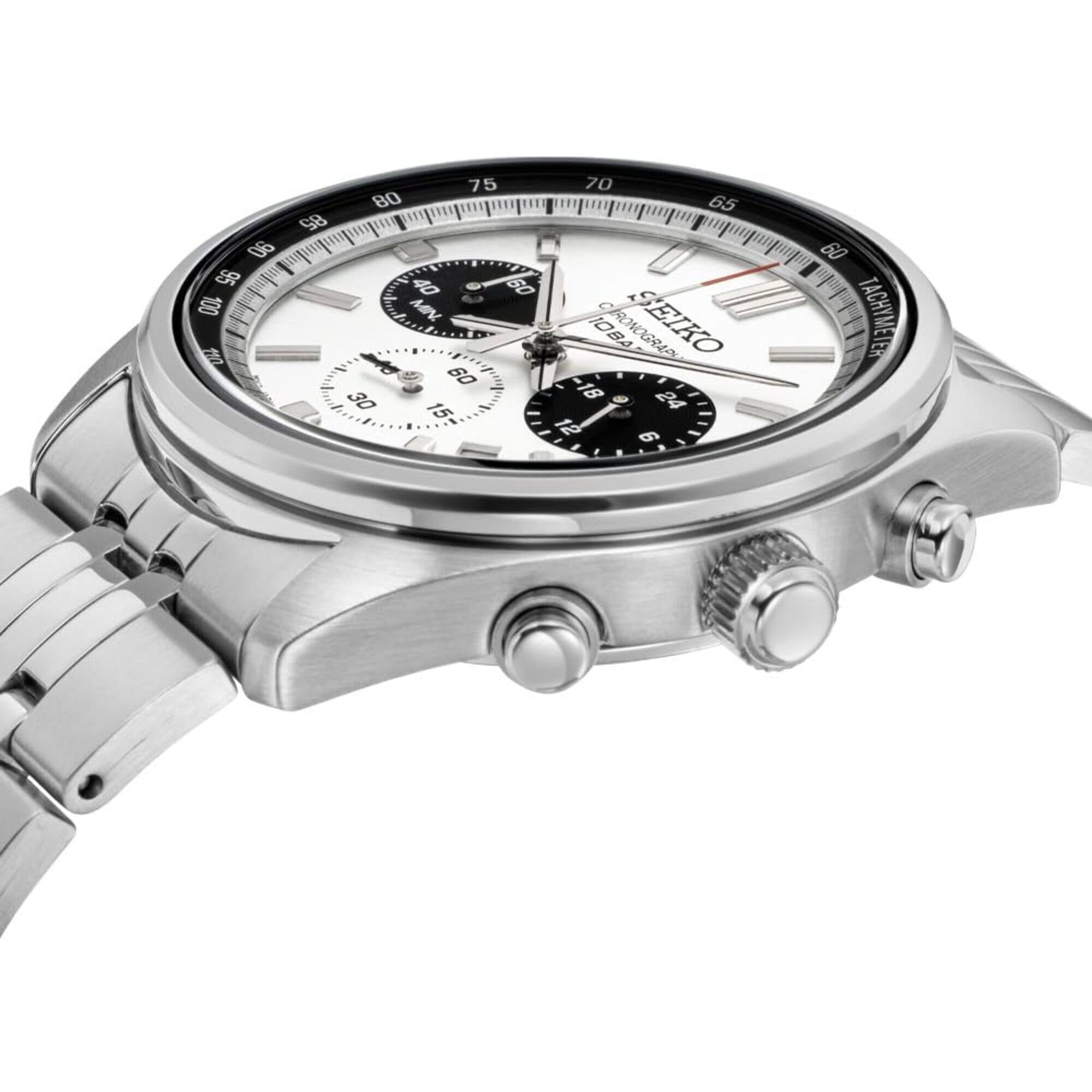 Seiko Motorsports Chronograph Quartz Silver Dial Men's Watch SSB425P1 - Image 3