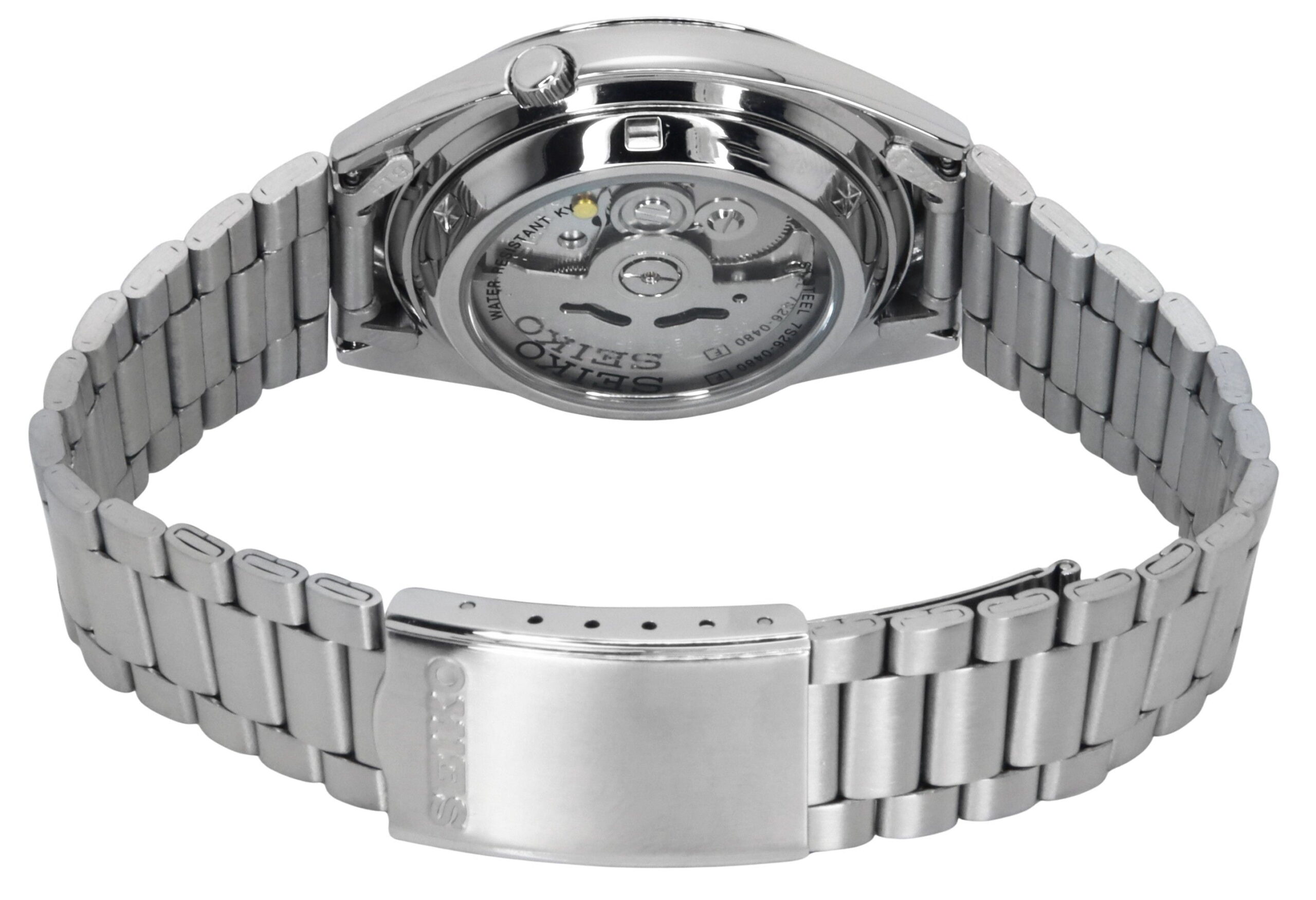 Seiko Series 5 Automatic Silver Dial Men's Watch SNXS73K1 - Image 4
