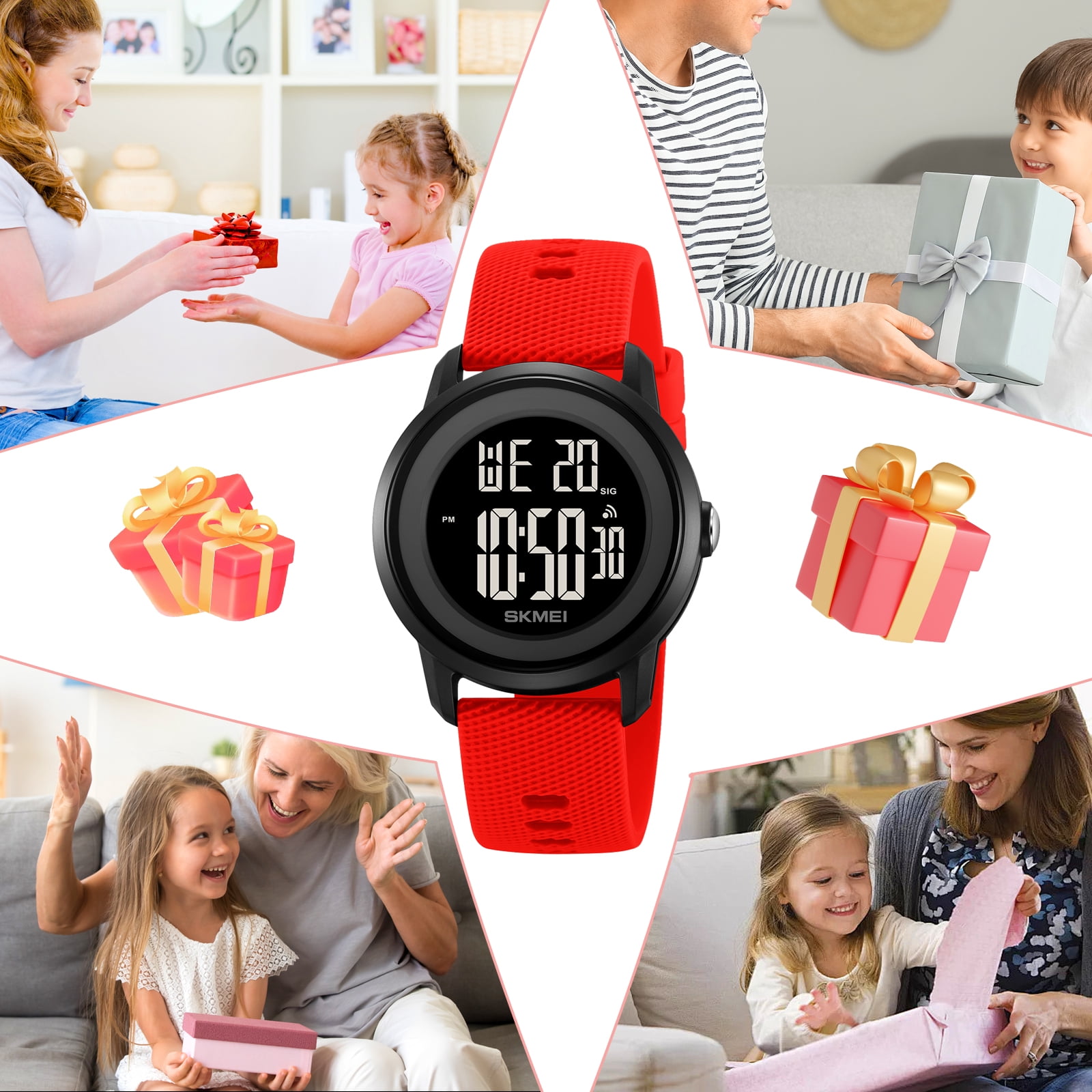 SKMEI Digital Watch, Sports Waterproof Led Watches with Alarm Wrist Watches 5-12 Ages - Image 5