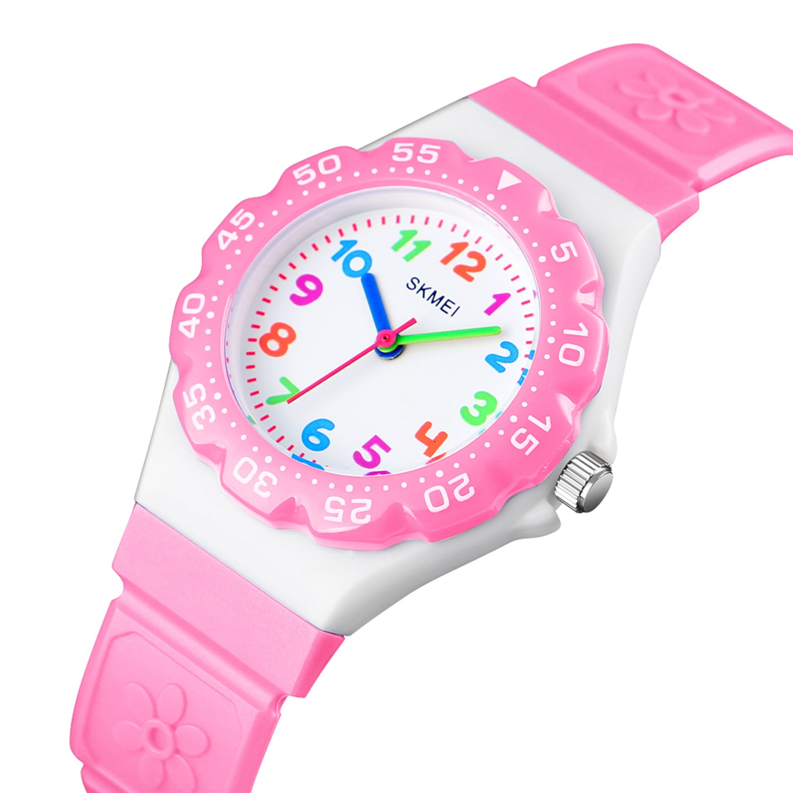 SKMEI Digital Watch, Waterproof Sport Watch, Birthday Gifts for 7-10-12-Year-Old, Pink - Image 2