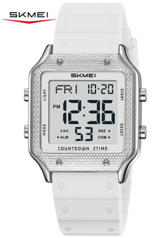 SKMEI Watches for Women Outdoor Sport Digital Watch Waterproof Chronograph Womens Wristwatch with Alarm/Back Light/Dual Time