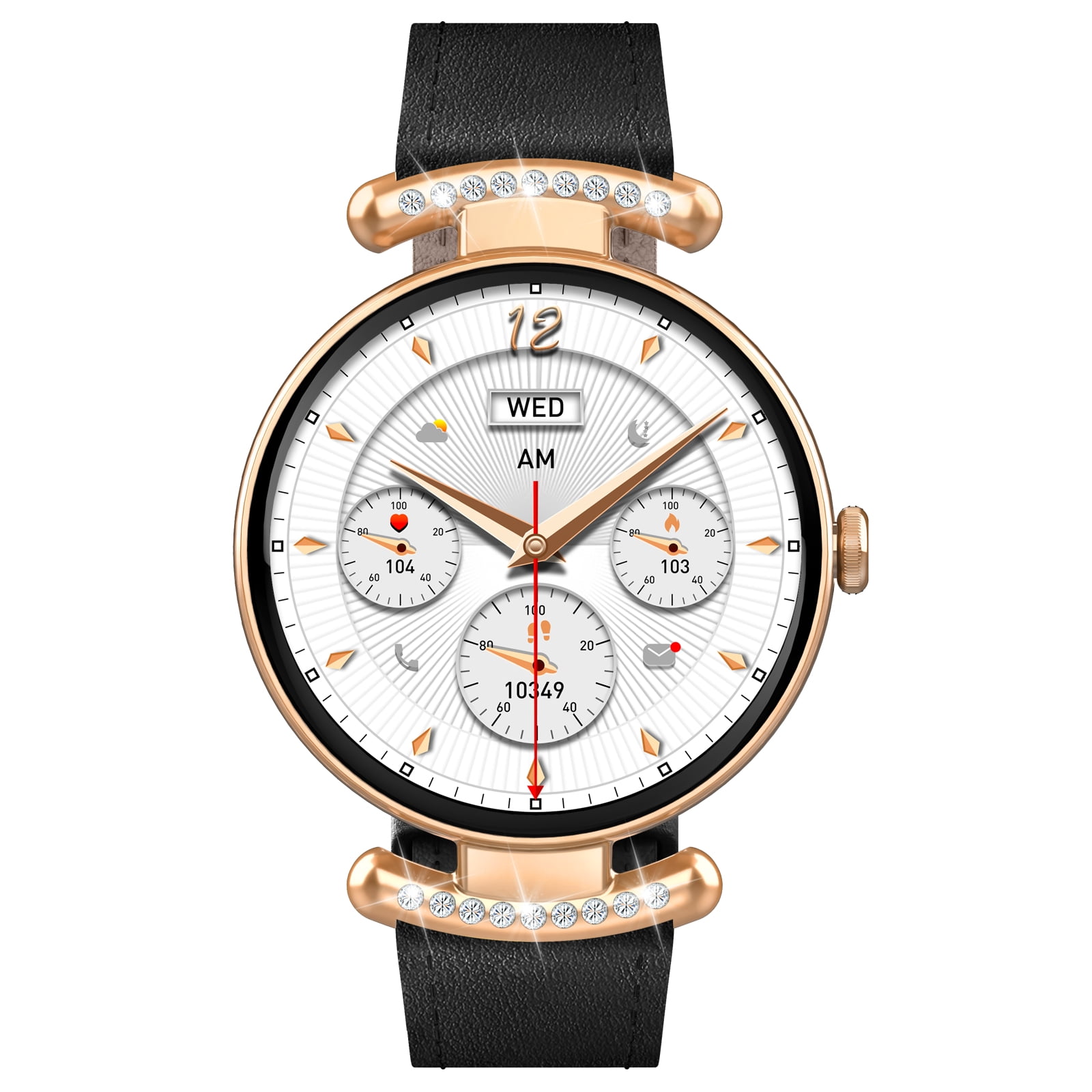 Smart Watches for Women, 1.2'' AMOLED HD Round Screen Fitness Trackers with Bluetooth Call (Answer/Make/Text), 100+ Sports Mode, IP68 Waterproof Women Smart Watch for Android IOS - Image 4