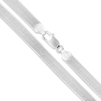 Sterling Silver Flexible Herringbone Necklace 4.5mm Solid 925 Italian Chain 30" Jewelry Female