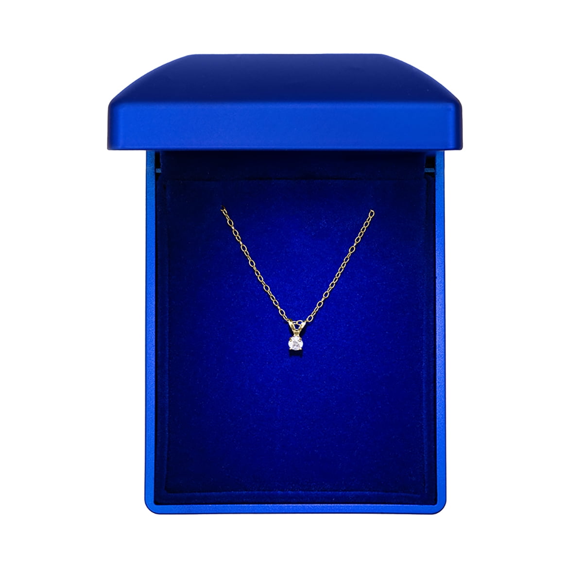 SuperJeweler 14 Karat Yellow Gold 1/6 Carat Diamond Solitaire Necklace for Women, 18 Inches, Diamond Necklace for Women - Image 3