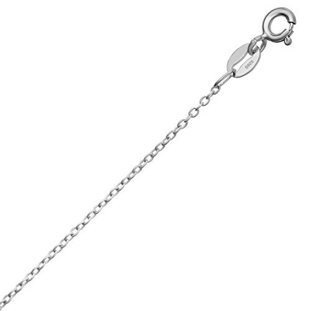 Tilo Jewelry 925 Sterling Silver Heart Lock Pendant Necklace with Cubic Zirconia CZ Stones | 18 Inch | Women & Unisex - Image 4