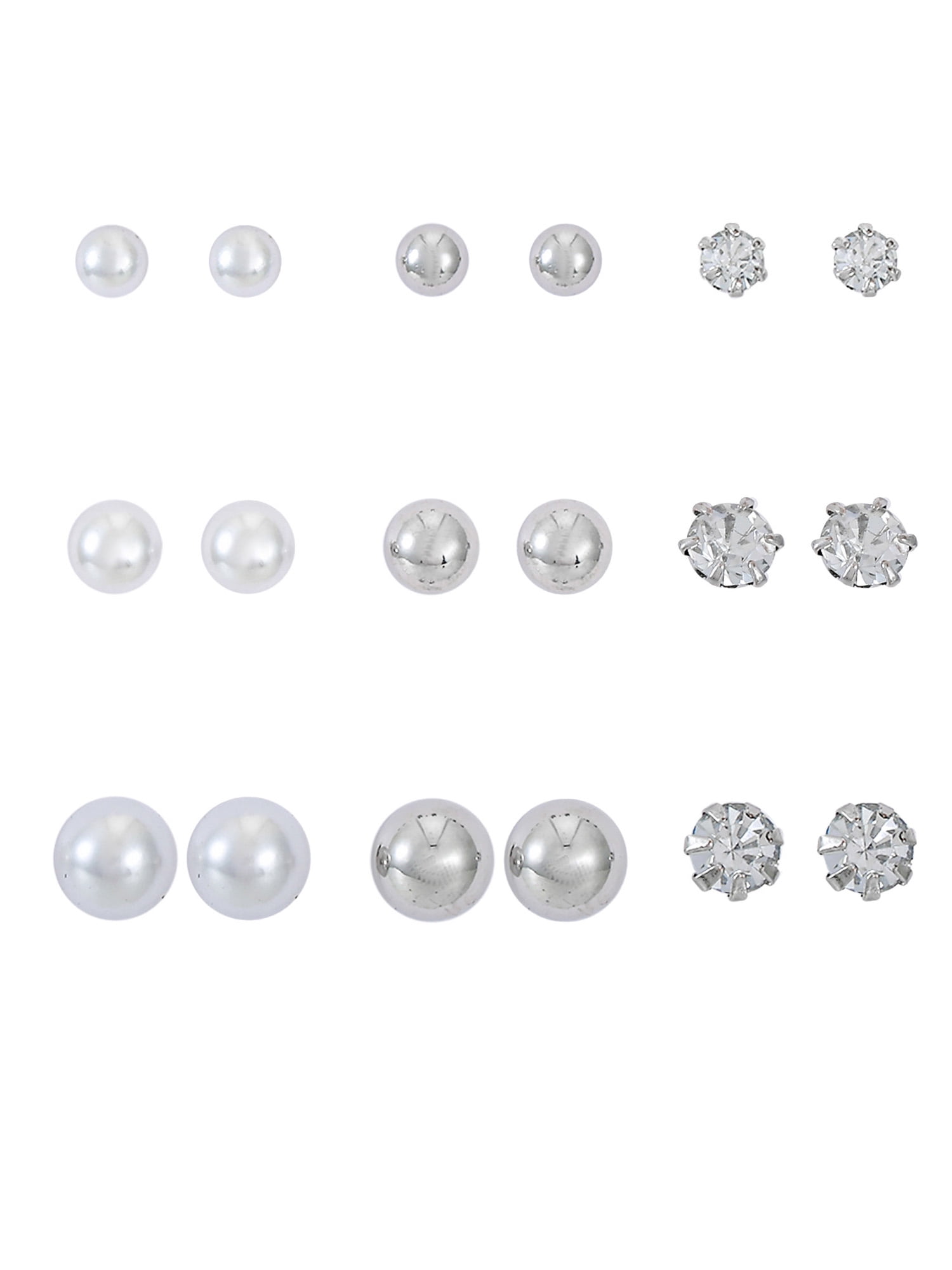 Time And Tru Eb Essentials Multi Ear 9-on Silv Pearl Ear - Image 2