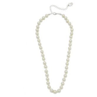 Time and Tru Women's 8MM Faux Pearl Necklace 17.5" with Extender