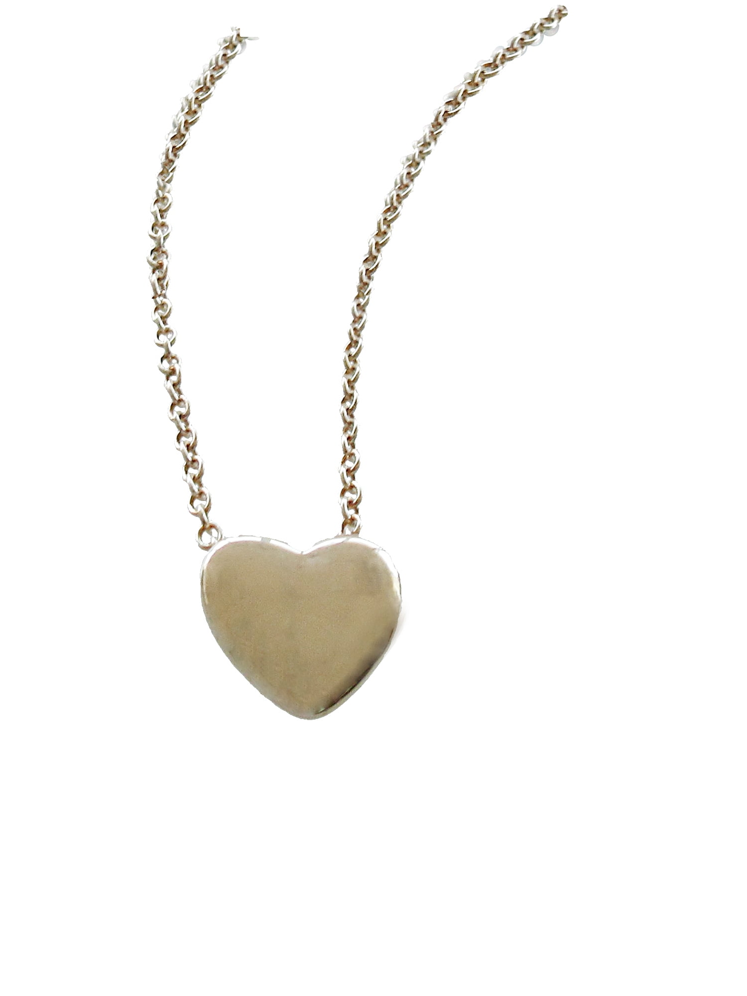 Time and Tru Women's Gold Tone Heart Pendant Necklace 18" with Extender - Image 4