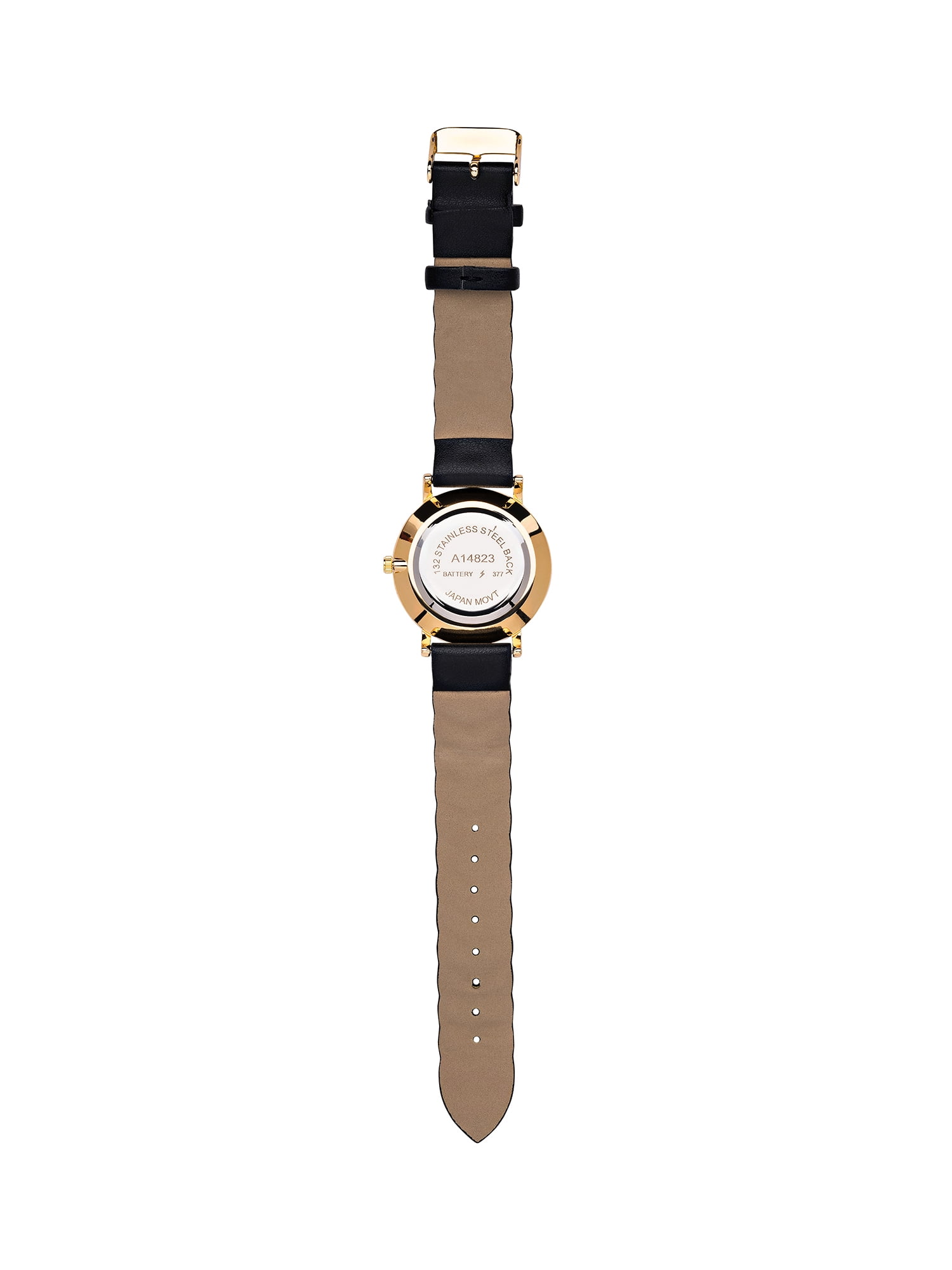 Time and Tru Women's Gold Tone Round Watch with Faux Mother of Pearl Dial - Image 4