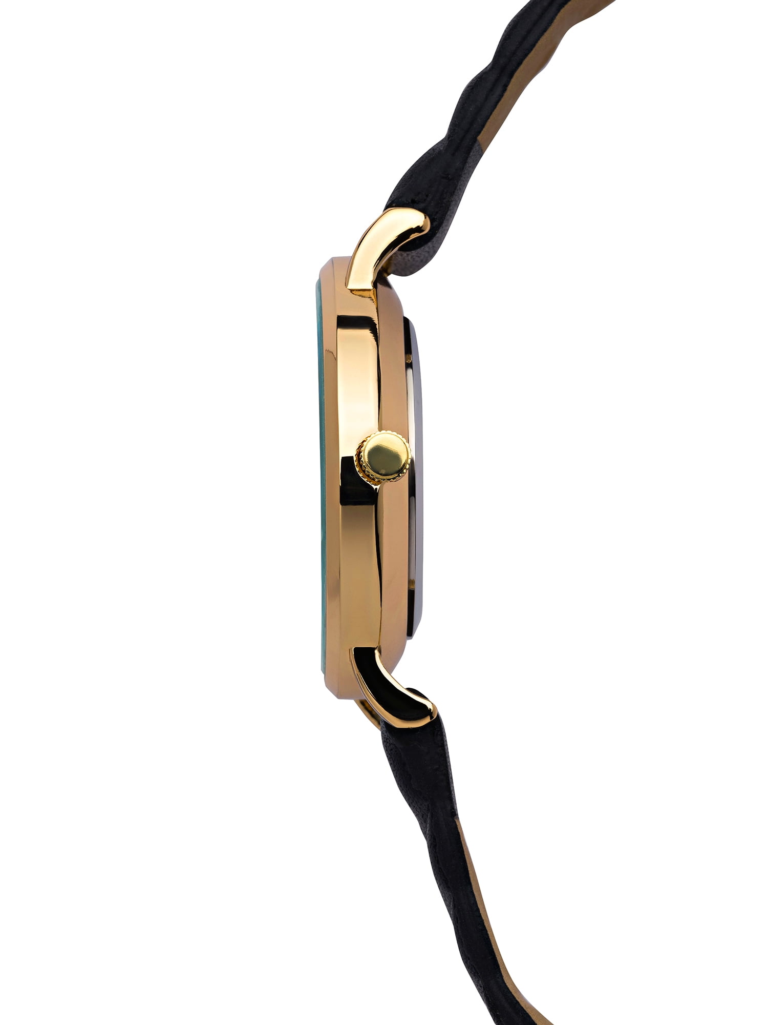 Time and Tru Women's Gold Tone Round Watch with Faux Mother of Pearl Dial - Image 5