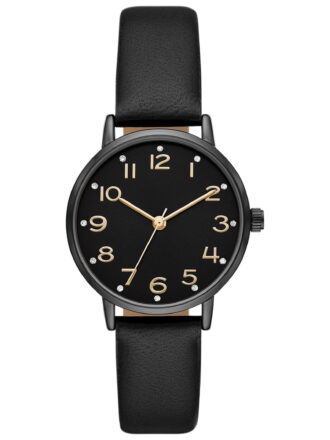 Time and Tru Women's Gunmetal Crystal Accent Watch (FMDOTT058)