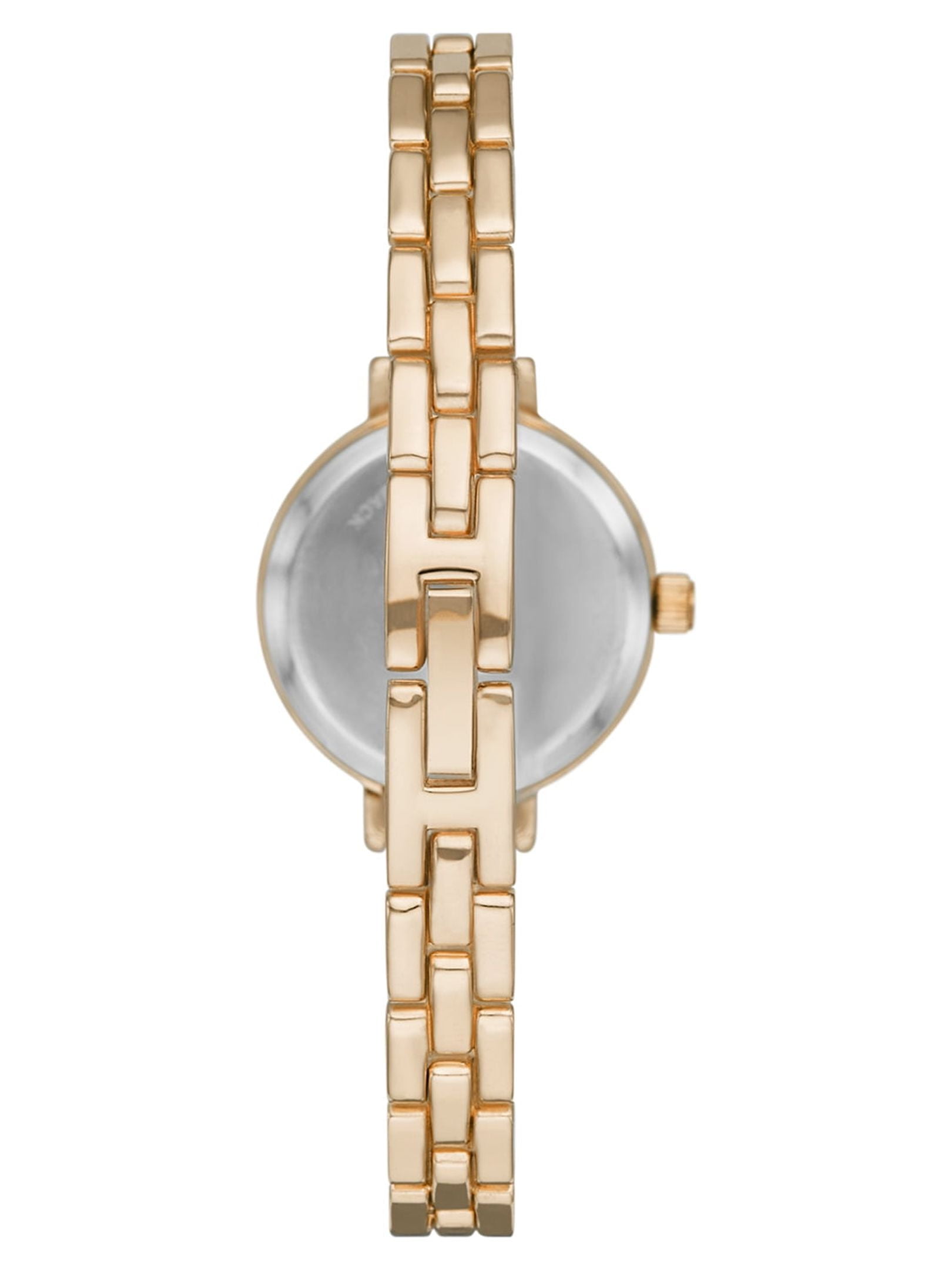 Time & Tru Women's Wrist Watch: Gold Tone Bracelet Watch (FMDOTT076) - Image 2