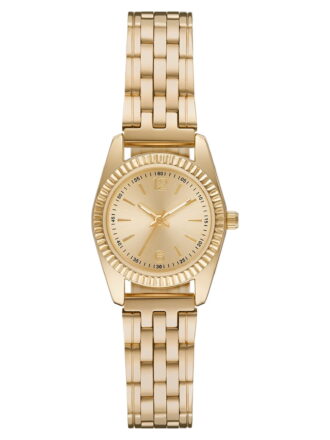 Time & Tru Women's Wristwatch: Gold Tone Bracelet Watch (FMDOTT079