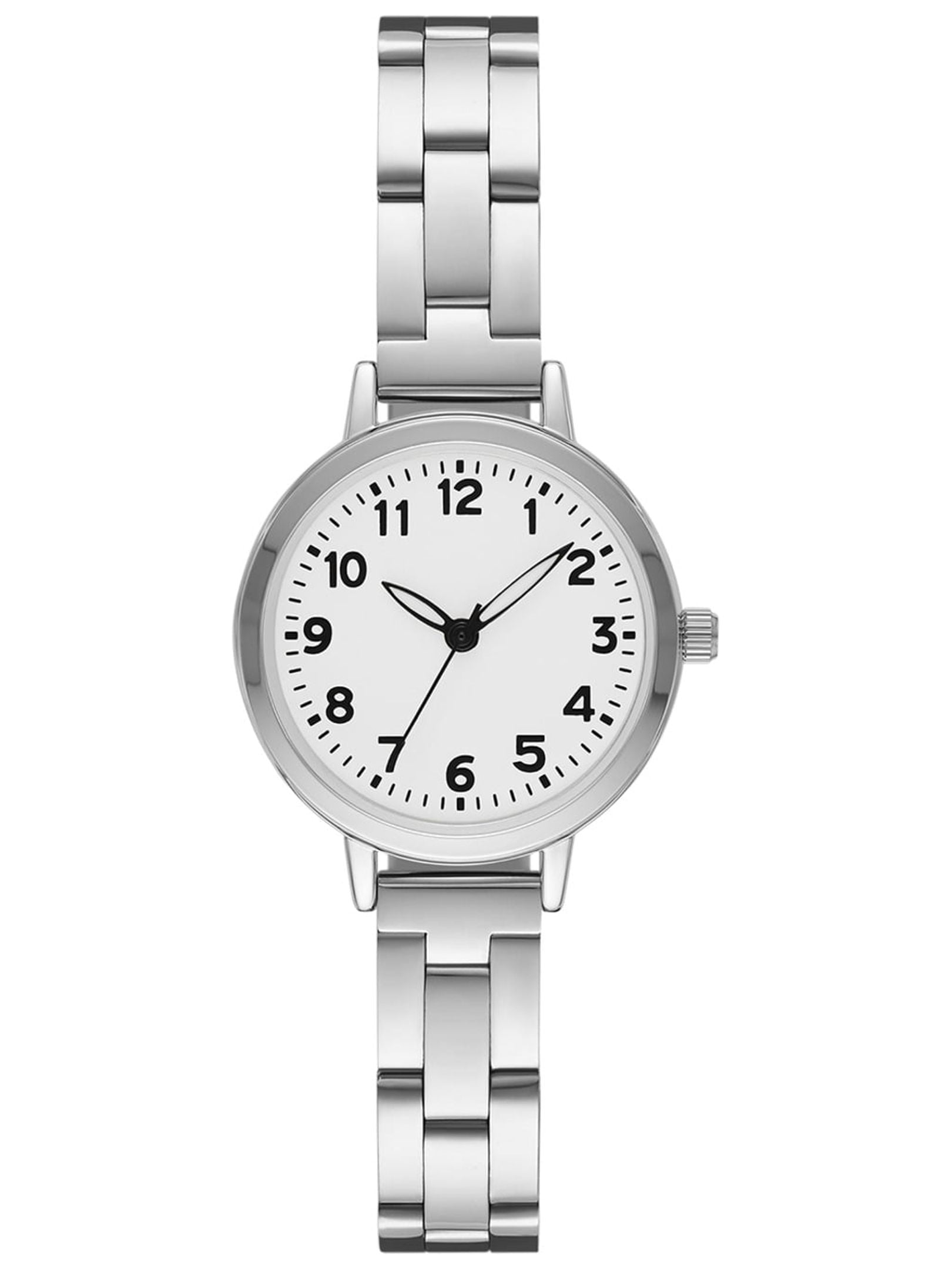 Time & Tru Women's Wristwatch: Silver Tone Bracelet Watch, Easy Read Dial (FMDOTT084)