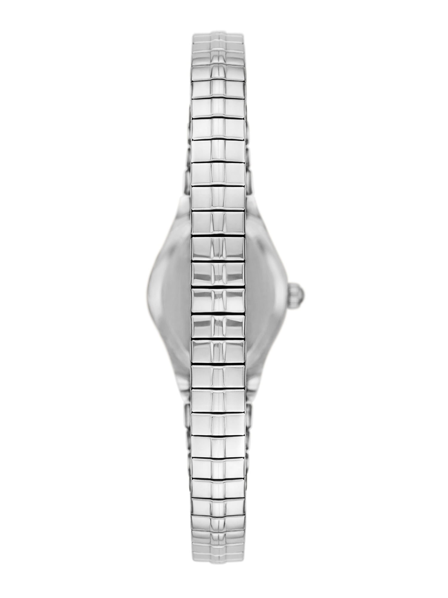 Time & Tru Women's Wristwatch: Silver Tone Case, Pink Easy Read Dial, Expansion Band (FMDOTT046) - Image 3