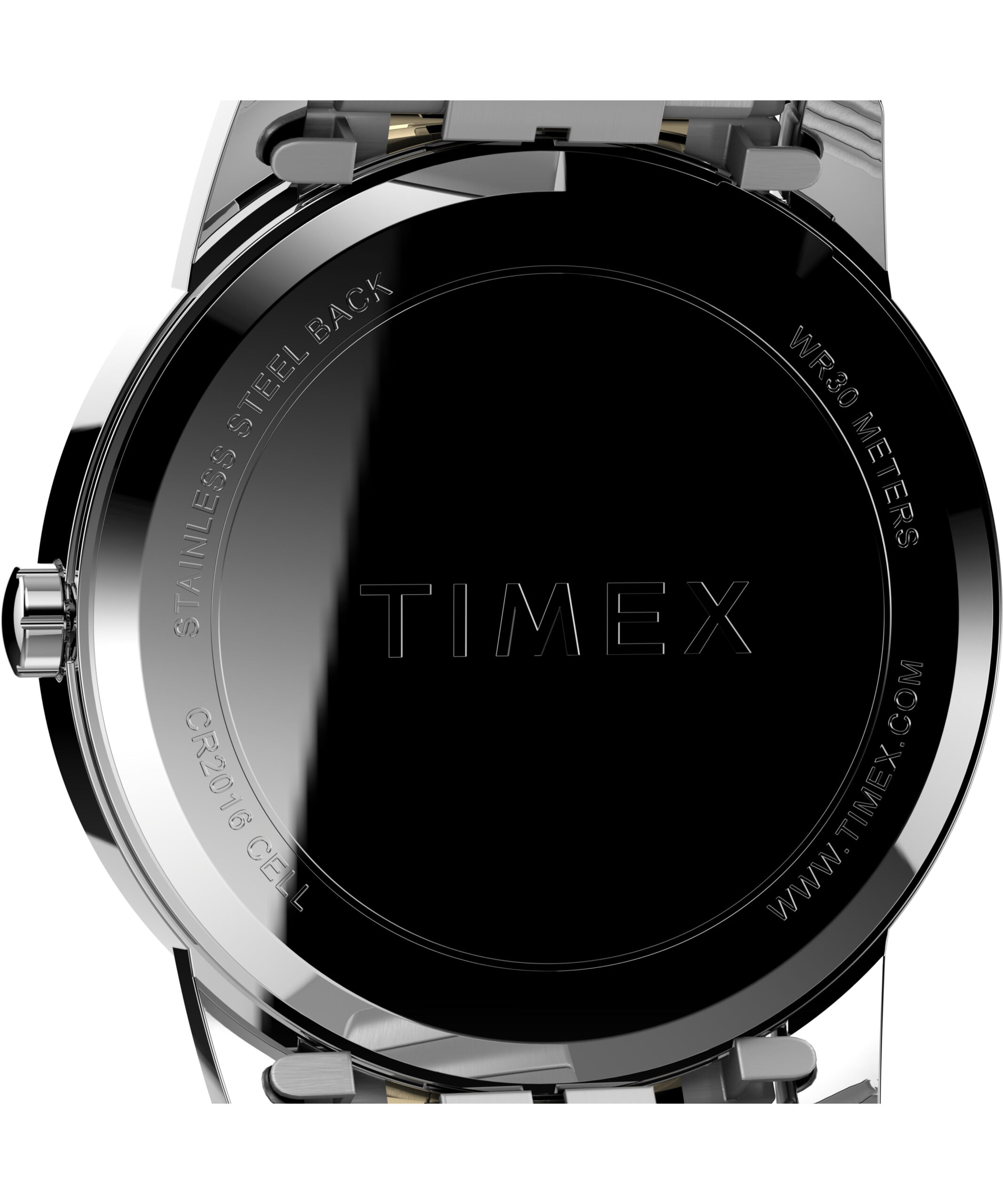 Timex Men's Easy Reader Date Two-Tone/White 35mm Casual Watch, Tapered Expansion Band - Image 5