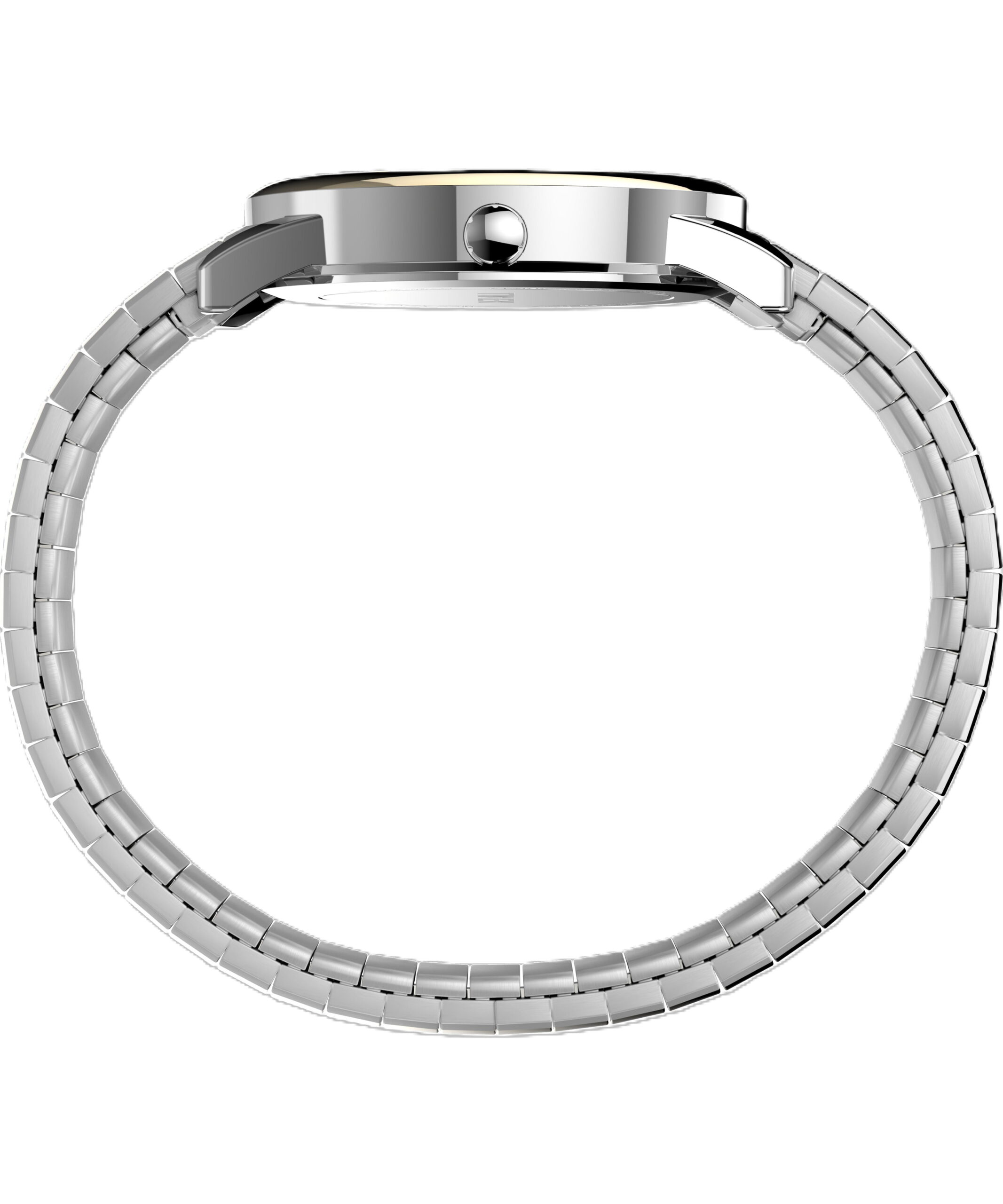 Timex Men's Easy Reader Date Two-Tone/White 35mm Casual Watch, Tapered Expansion Band - Image 3