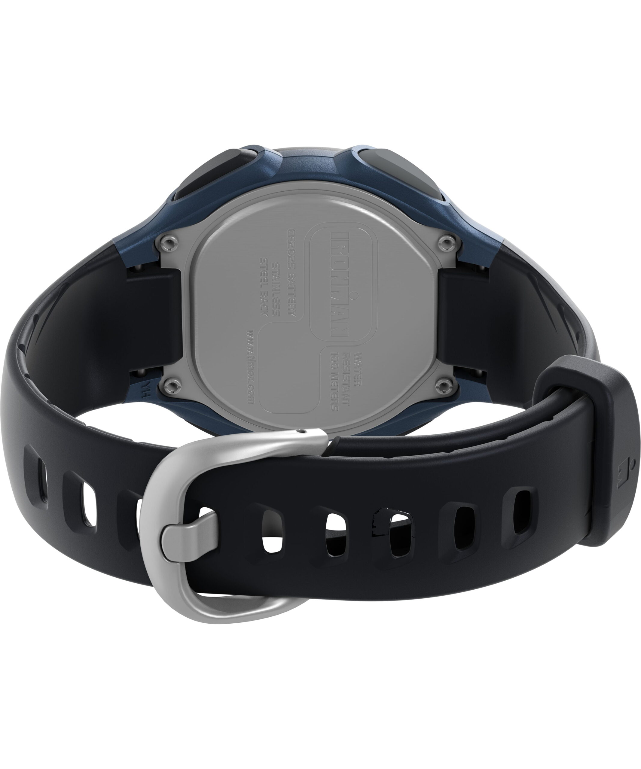 TIMEX Men's IRONMAN Classic 30 Black/Dark Blue 38mm Sport Watch, Resin Strap - Image 4