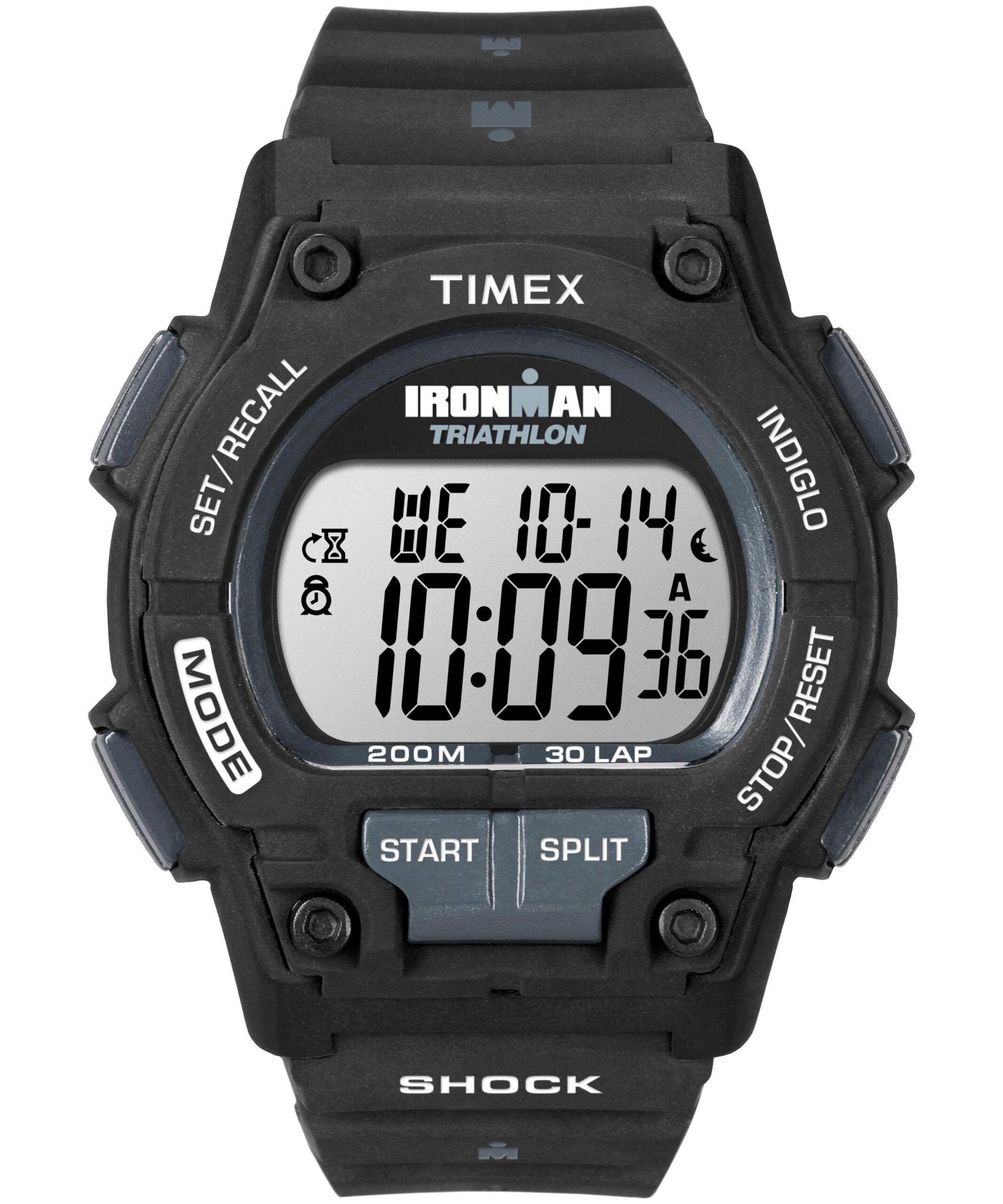 TIMEX Men's IRONMAN Endure 30 Shock Black 42mm Sport Watch, Resin Strap - Image 2