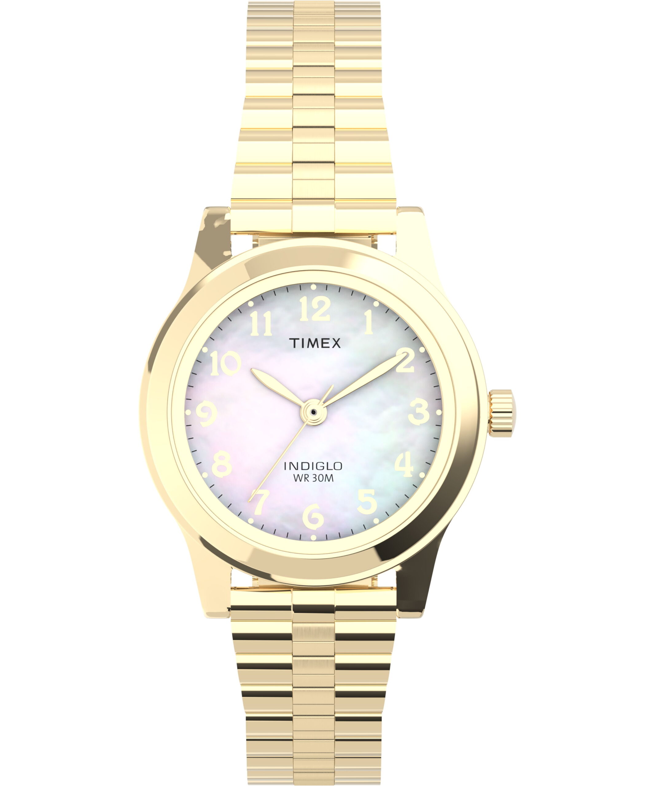 Timex Women's 25mm Elevated Stainless Steel Wristwatch, Gold & Silver, (T2M827) - Image 2