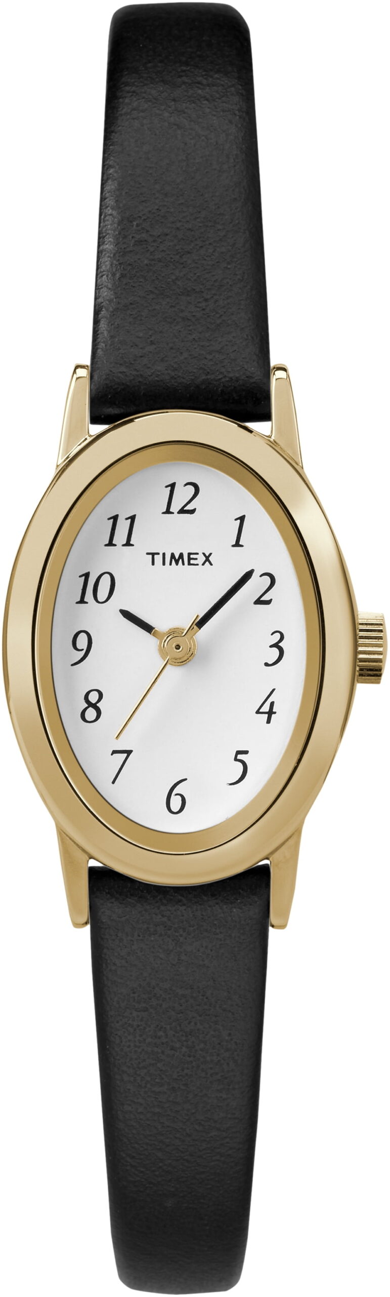 Timex Women's Cavatina Black/Gold-Tone 18mm Classic Watch, Leather Strap - Image 3