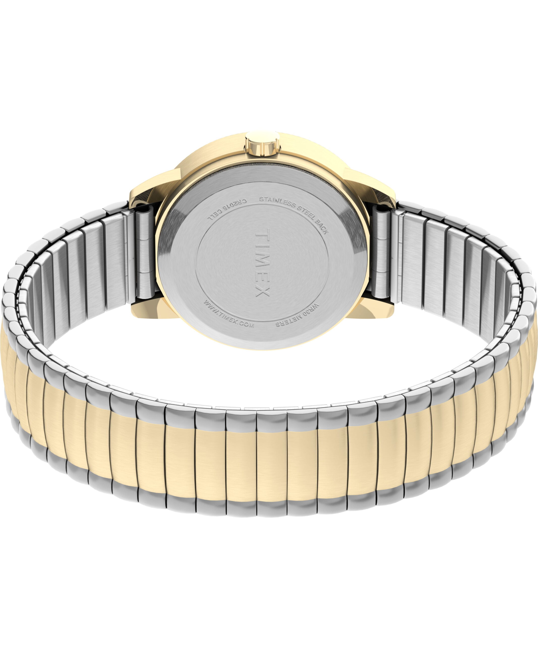 Timex Women's Easy Reader 25mm Watch – Two-Tone Case White Dial with Expansion Band - Image 4