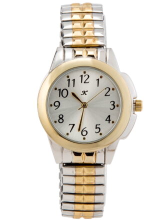 Two-Tone Watch with Stretch Band