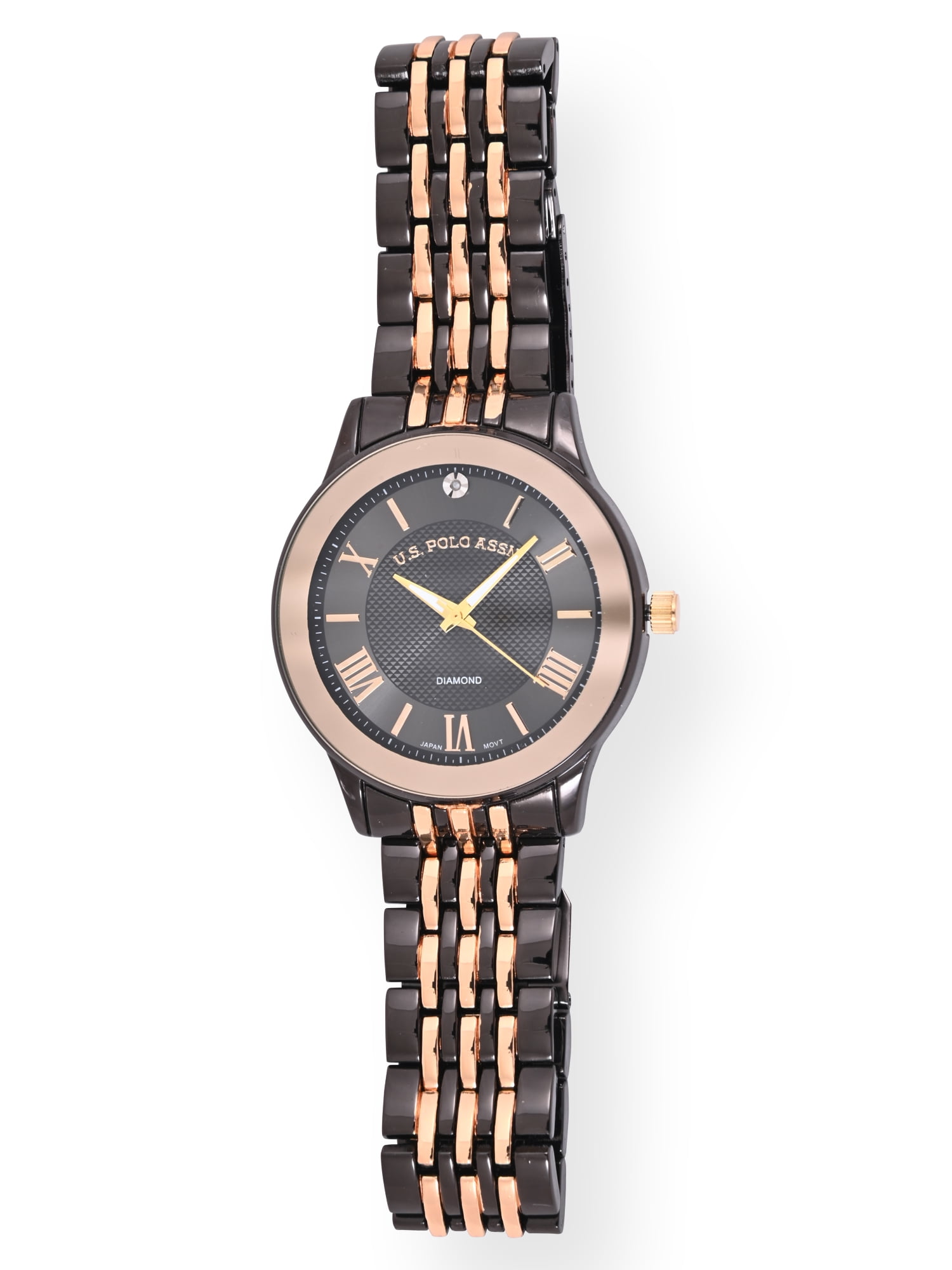 U.S. Polo Assn. Adult Male 2-Tone Gunmetal/Gold Bracelet watch (USC80733WM) - Image 4