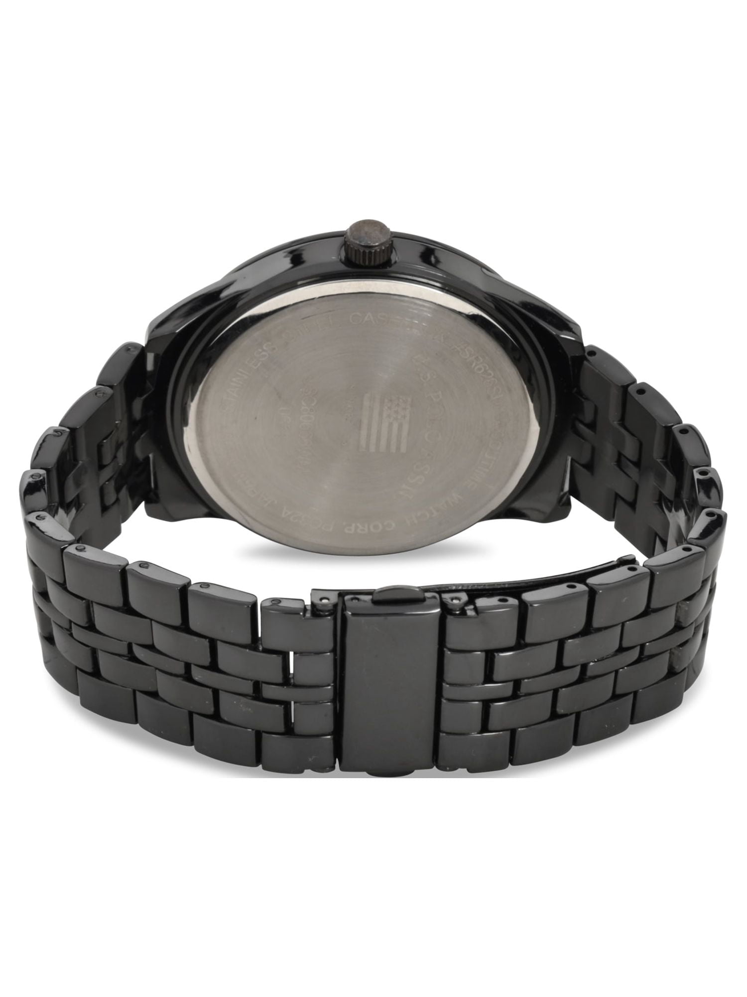 U.S. Polo Assn. Adult Male Analog Bracelet Watch in Gun Metal with Black Diamond (USC8066WM) - Image 2
