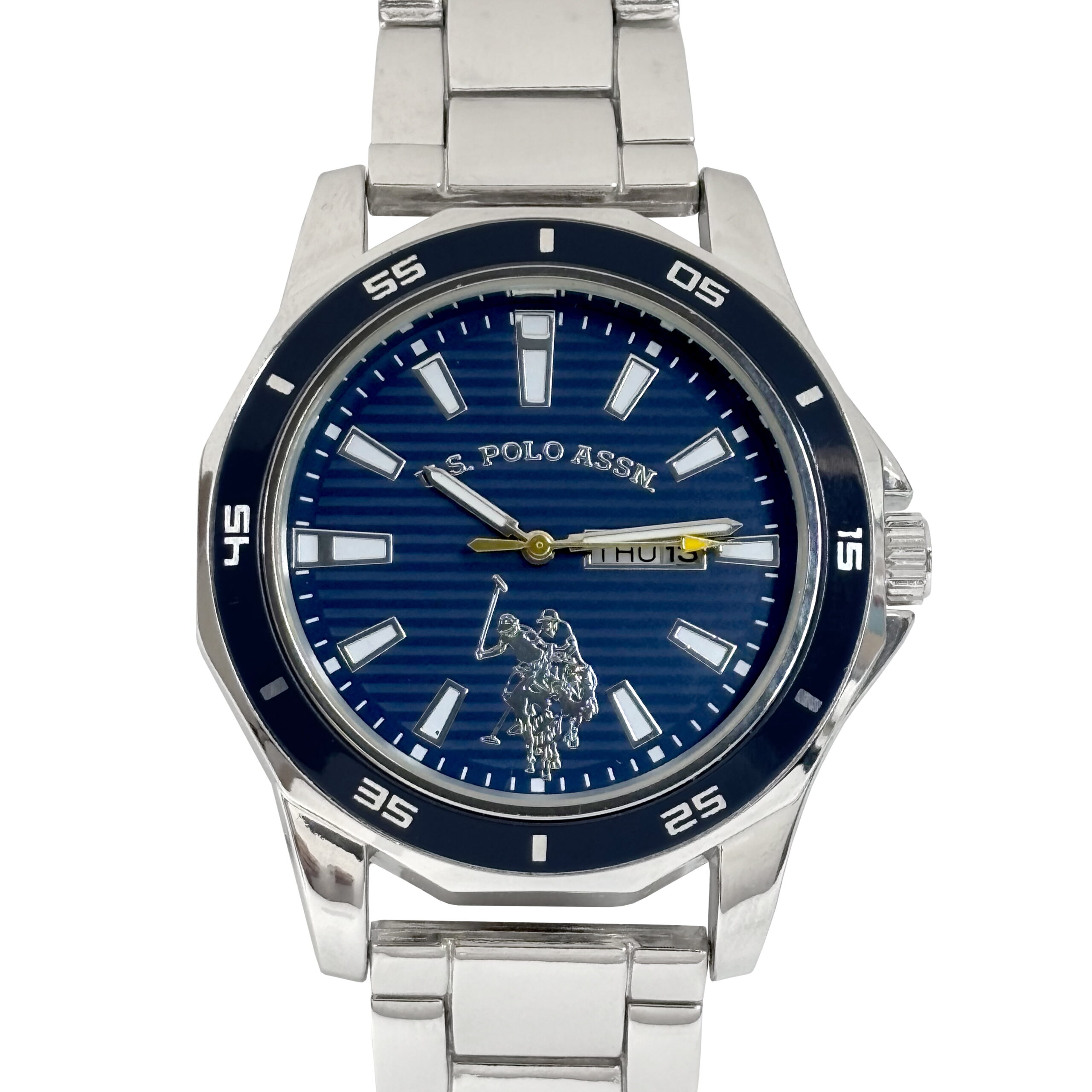 U.S. Polo Assn. Adult Male Watch Analog with Navy Dial (USC80525WM) - Image 2